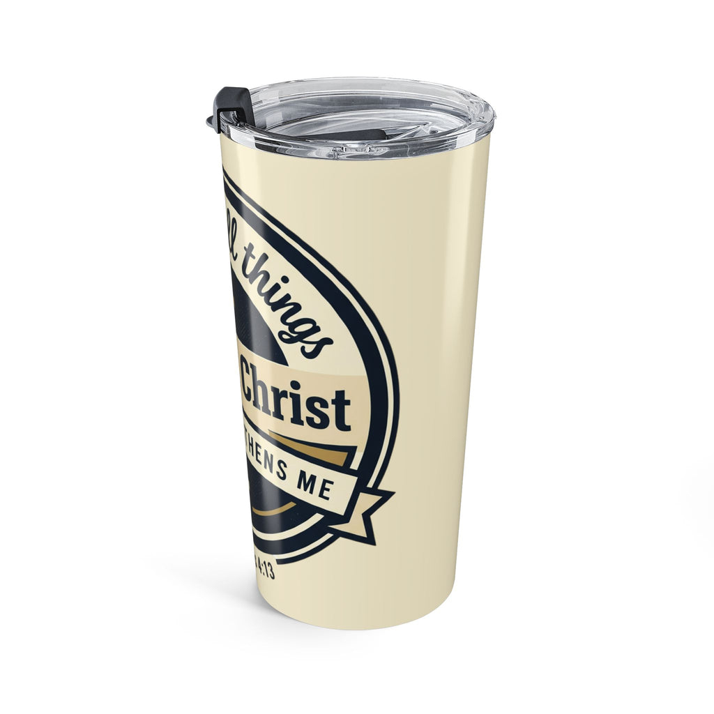 Philippians 4:13 Graphic -  20oz Stainless Steel Tumbler