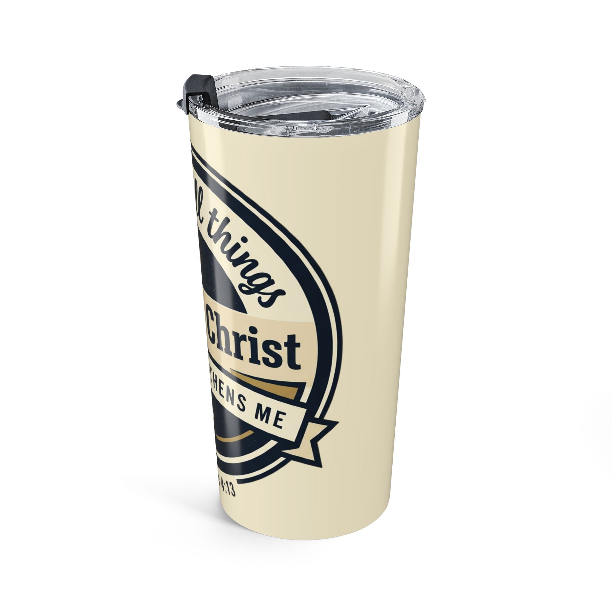 Philippians 4:13 Graphic -  20oz Stainless Steel Tumbler