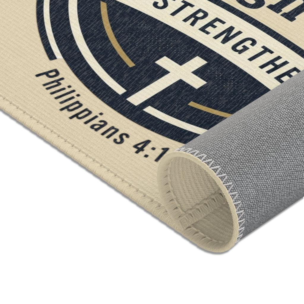 "I Can Do All Things Through Christ"(Philippians 4:13) Area Rug