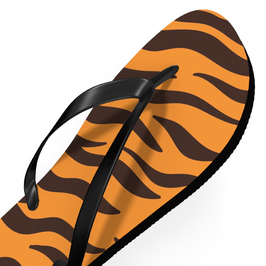 Tiger Stripe Flip Flops