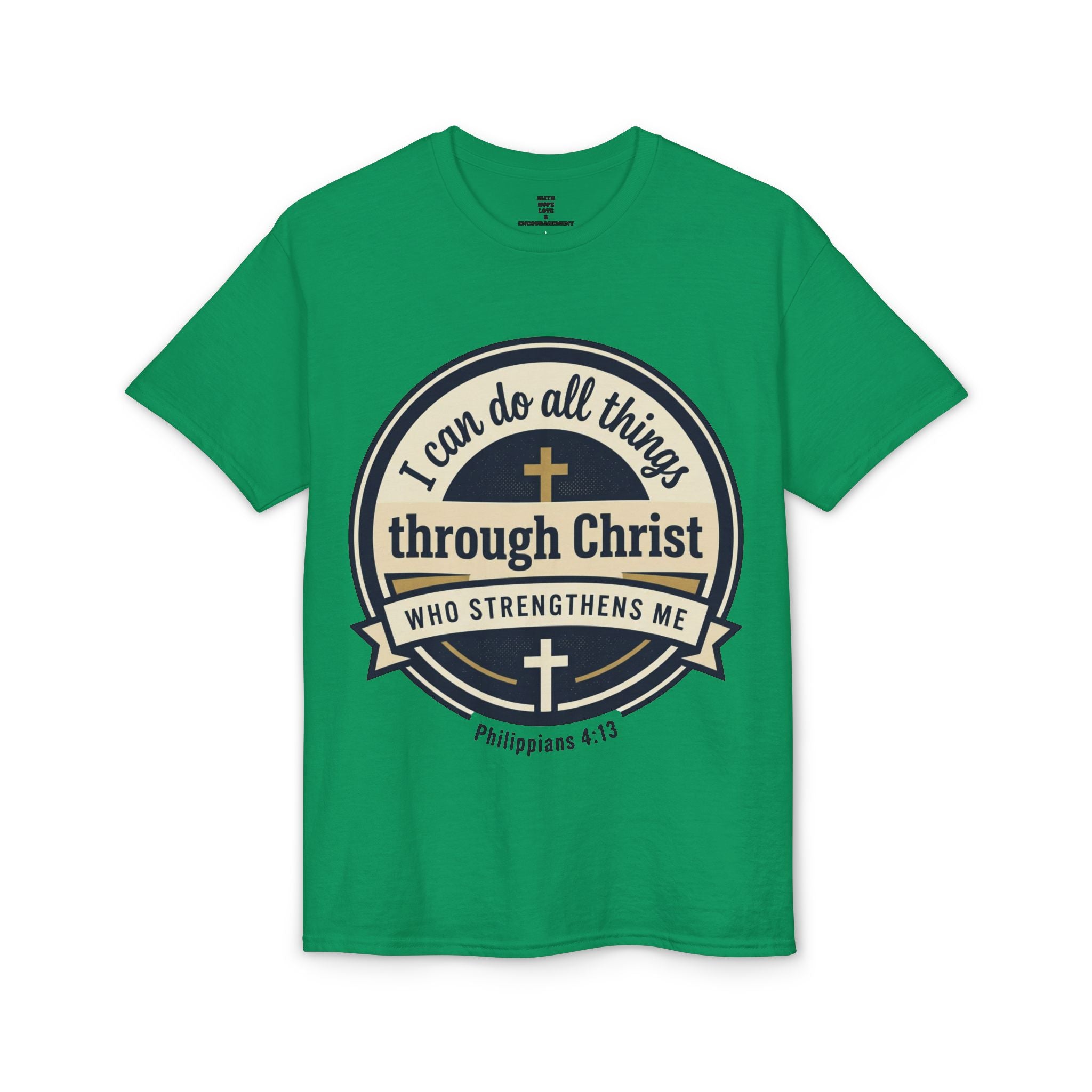 "I Can Do All Things Christ" Philippians 4:13 Graphic - Unisex DryBlend® Moisture Wicking Tee