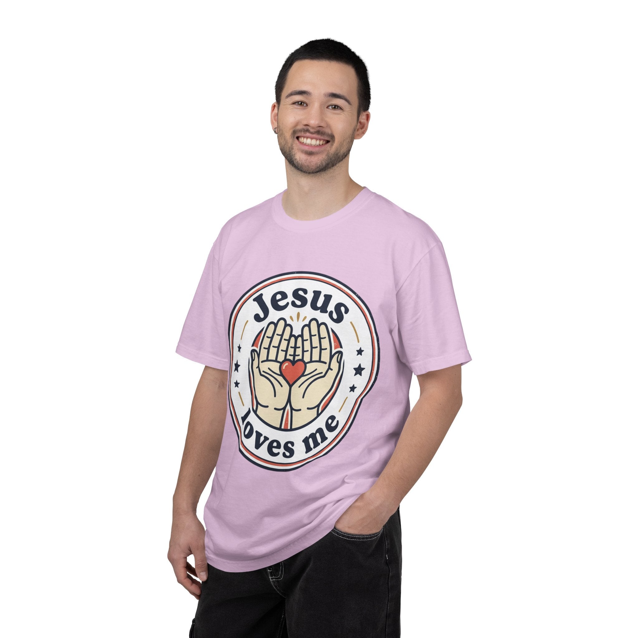 Unisex Garment-Dyed T-shirt | Jesus Loves Me Graphic