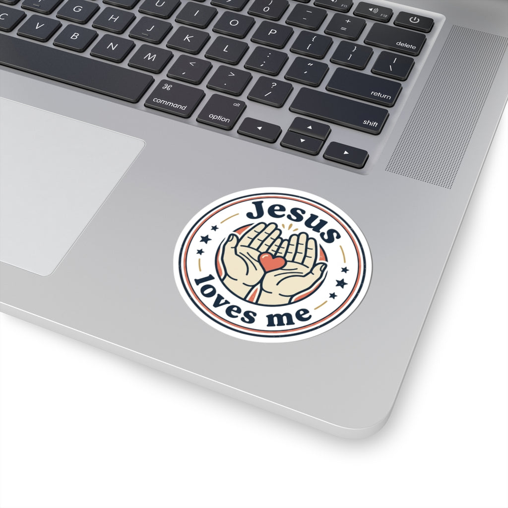Jesus Loves Me Graphic — Kiss-Cut Vinyl Sticker