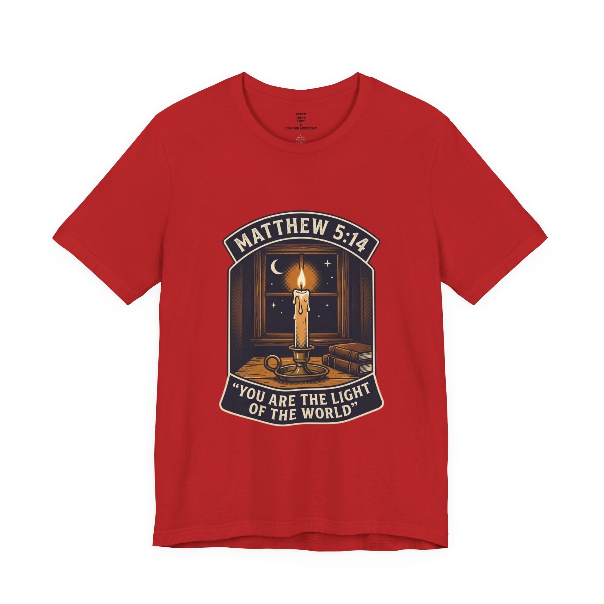 "You Are the Light of the World" Christian Tee  — Unisex Jersey Short Sleeve Tee