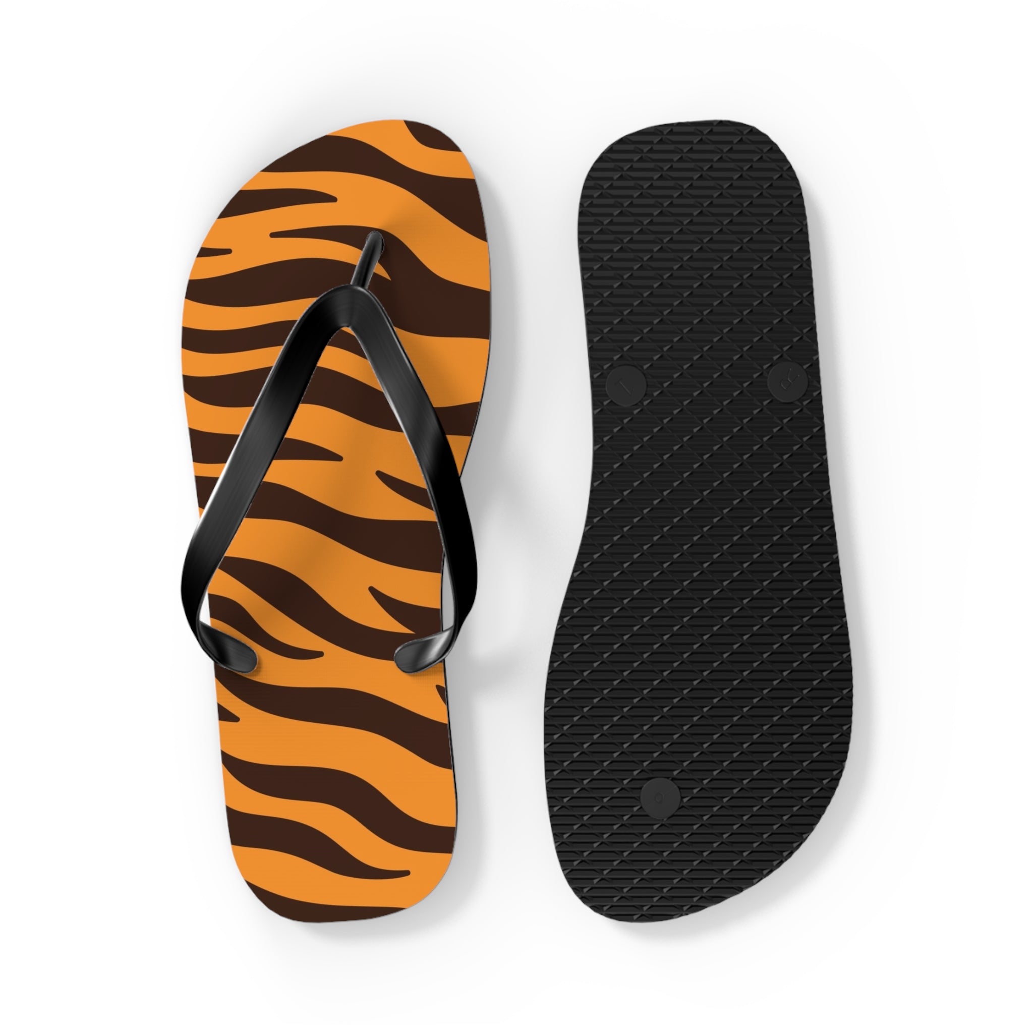 Tiger Stripe Flip Flops
