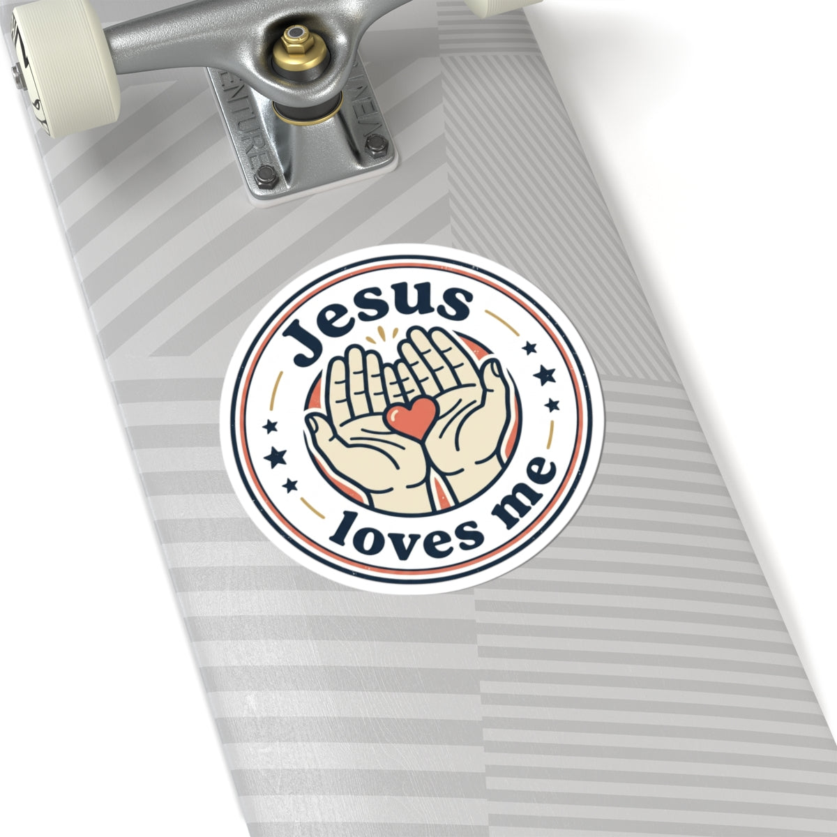 Jesus Loves Me Graphic — Kiss-Cut Vinyl Sticker