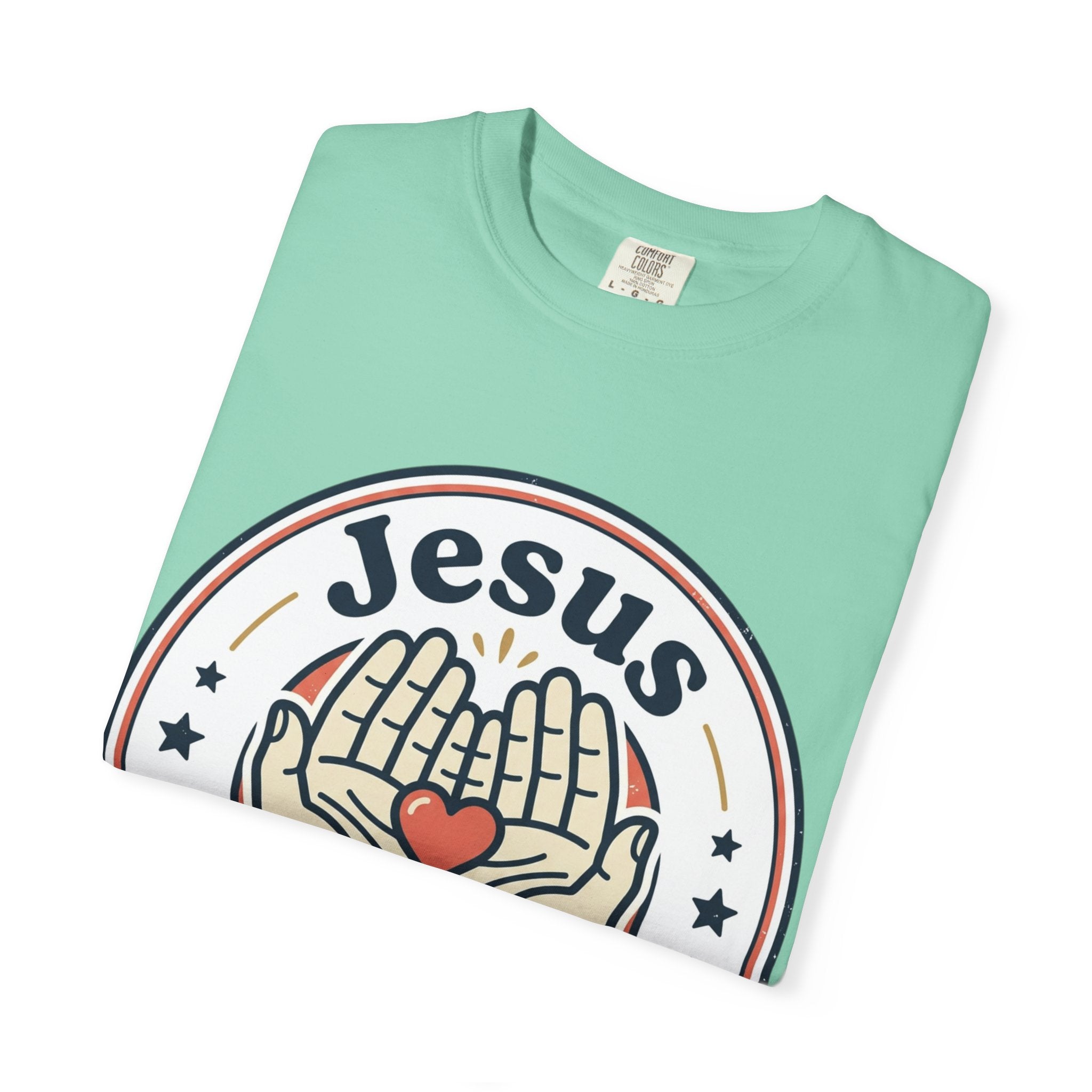 Unisex Garment-Dyed T-shirt | Jesus Loves Me Graphic