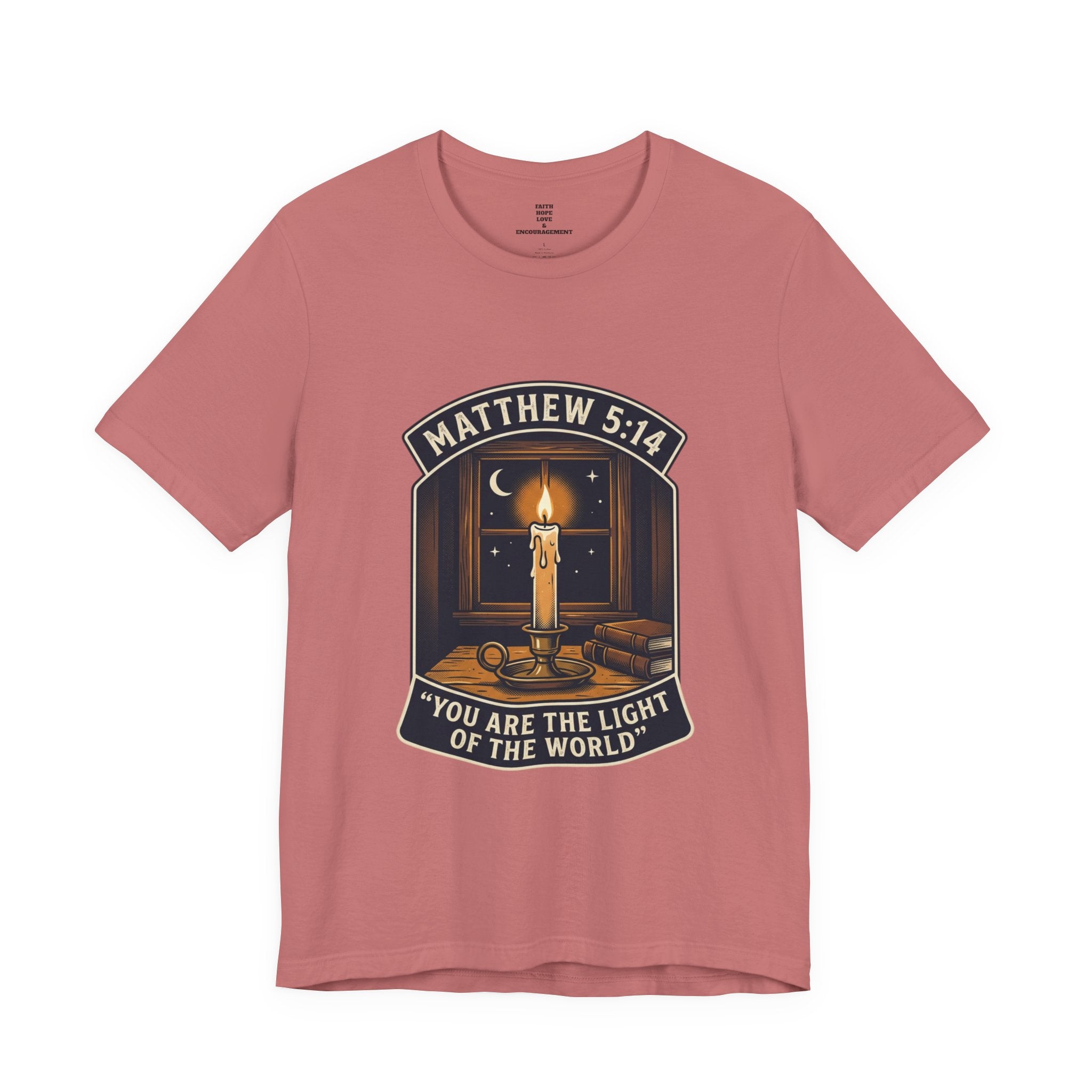 "You Are the Light of the World" Christian Tee  — Unisex Jersey Short Sleeve Tee