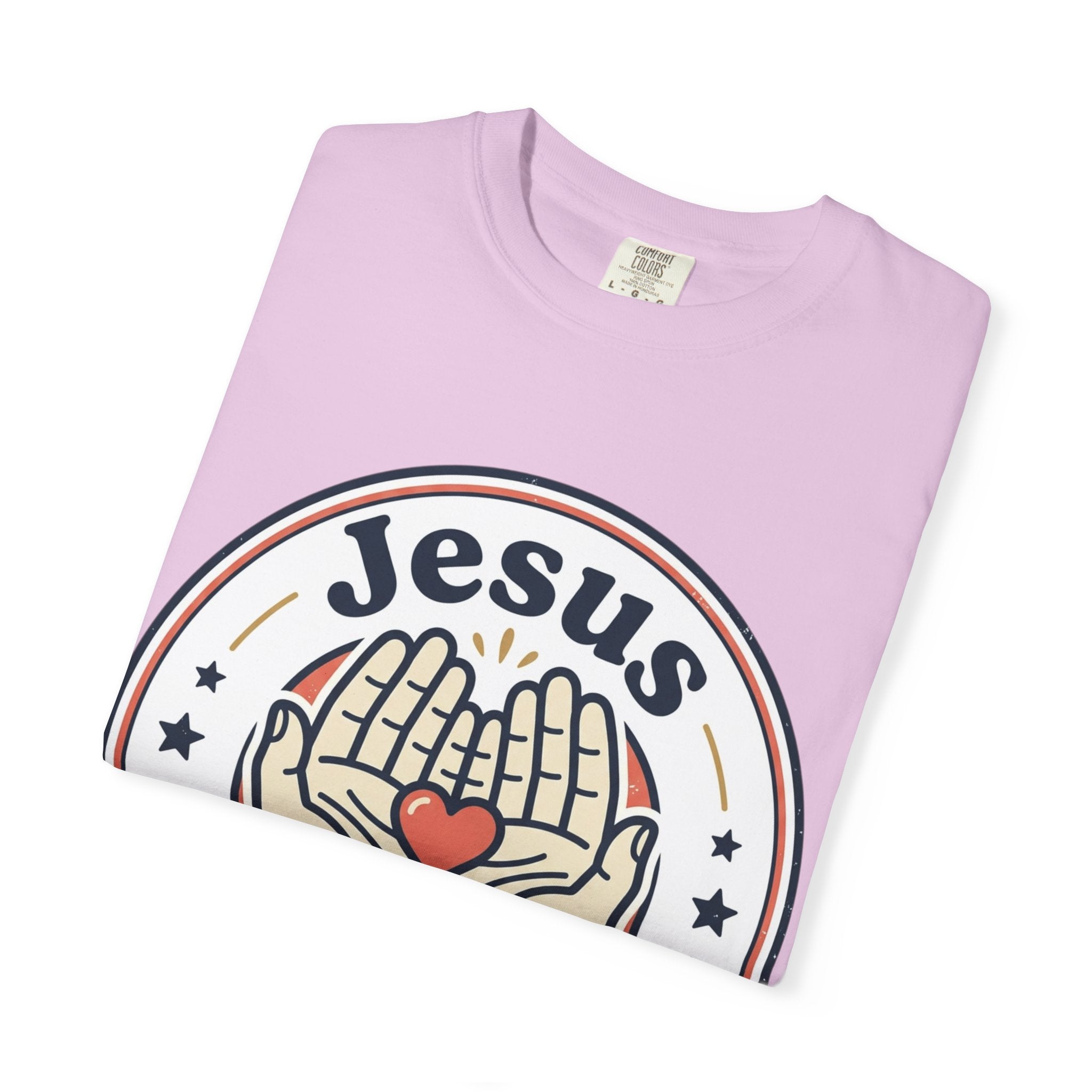 Unisex Garment-Dyed T-shirt | Jesus Loves Me Graphic