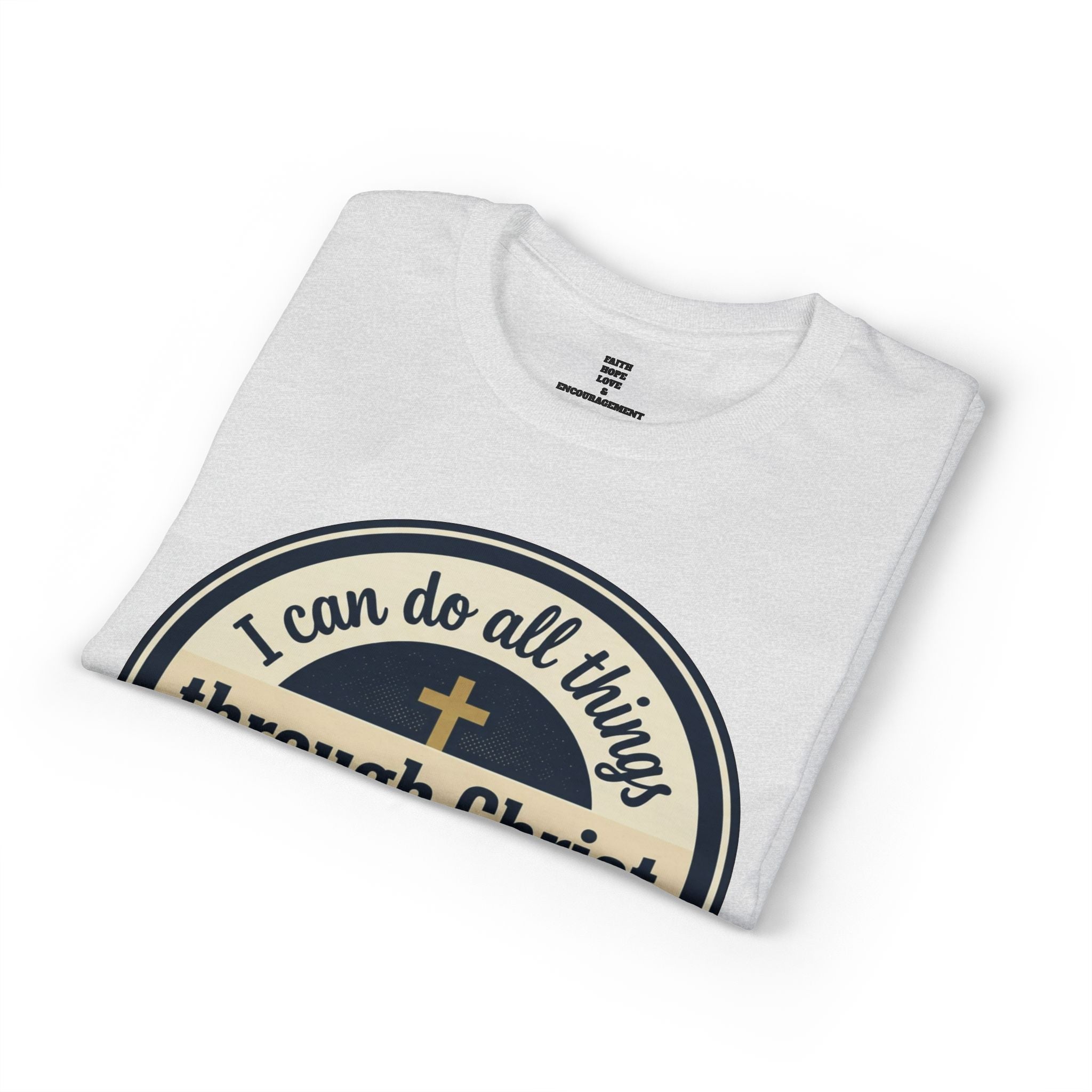 "I Can Do All Things Christ" Philippians 4:13 Graphic - Unisex DryBlend® Moisture Wicking Tee