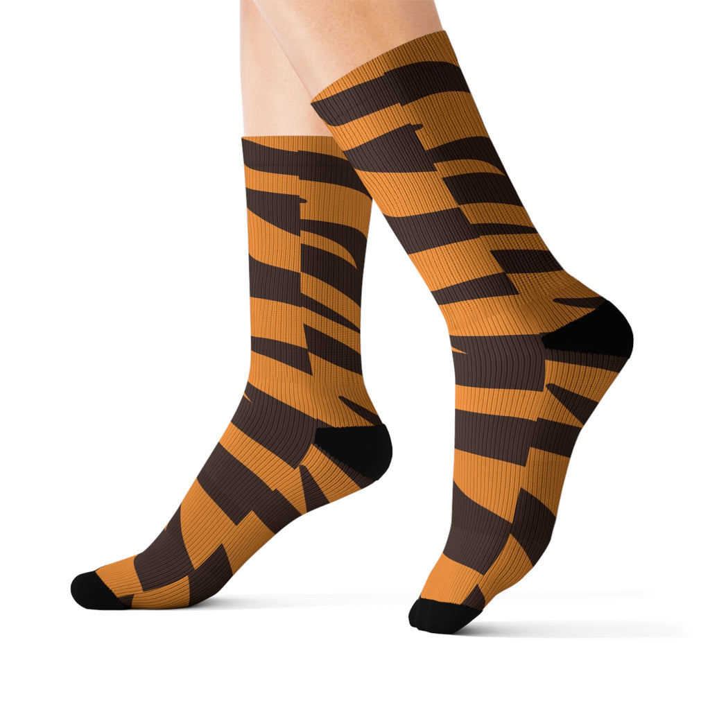 Tiger Stripe Sublimation Socks