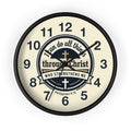 "I Can Do All Things Through Christ" Inspirational Wall Clock