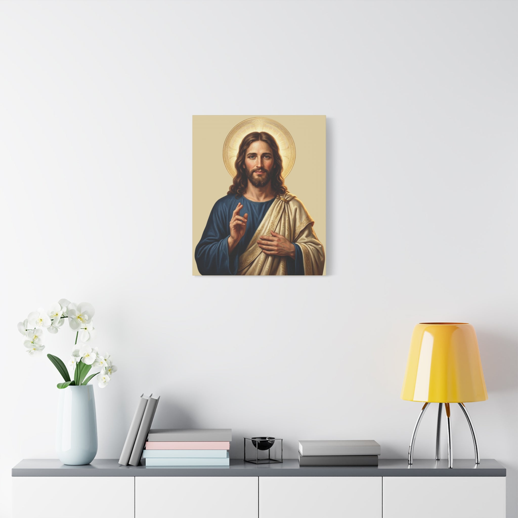 Jesus Portrait - Matte Stretched Canvas Print