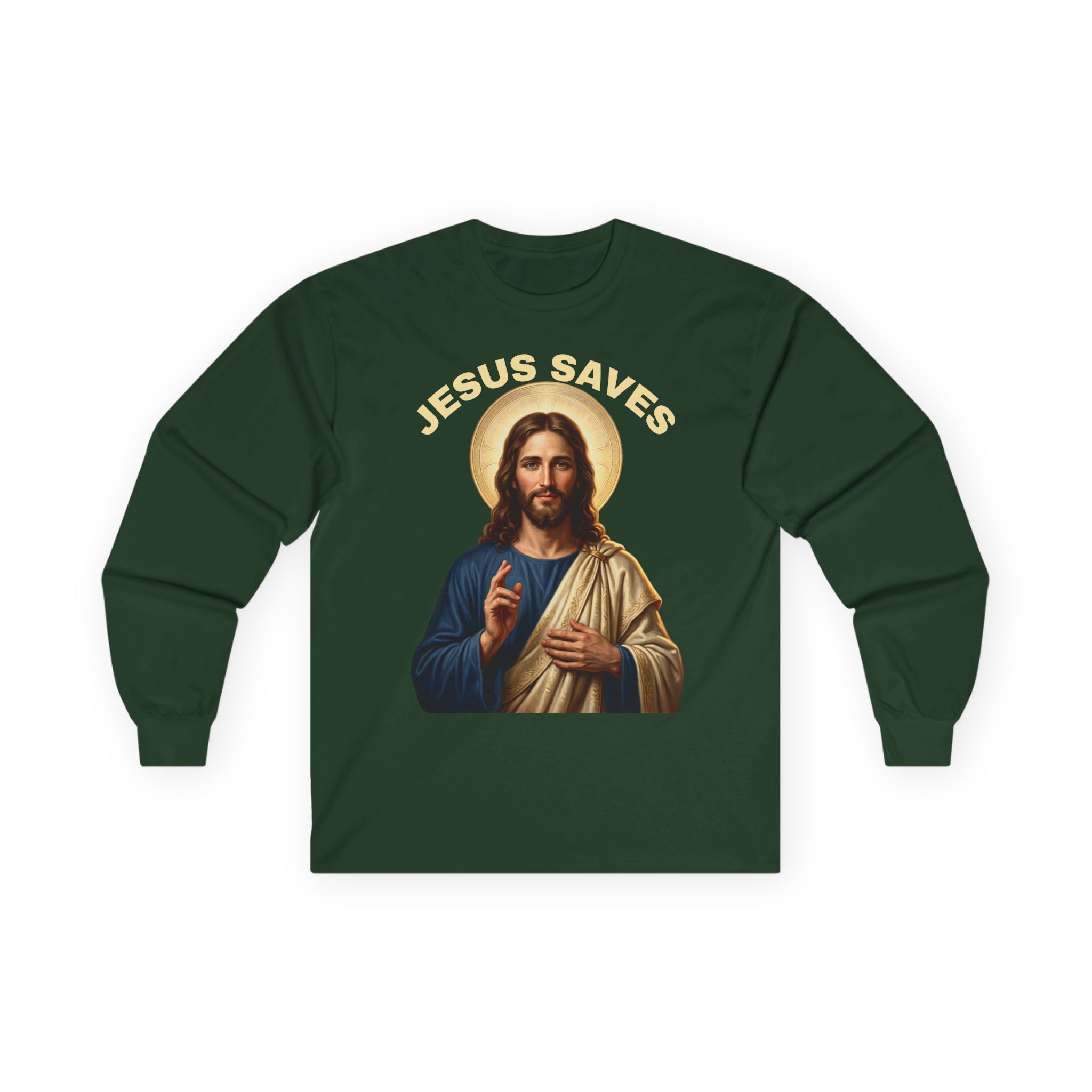Jesus Saves Unisex Ultra Cotton Long Sleeve Tee