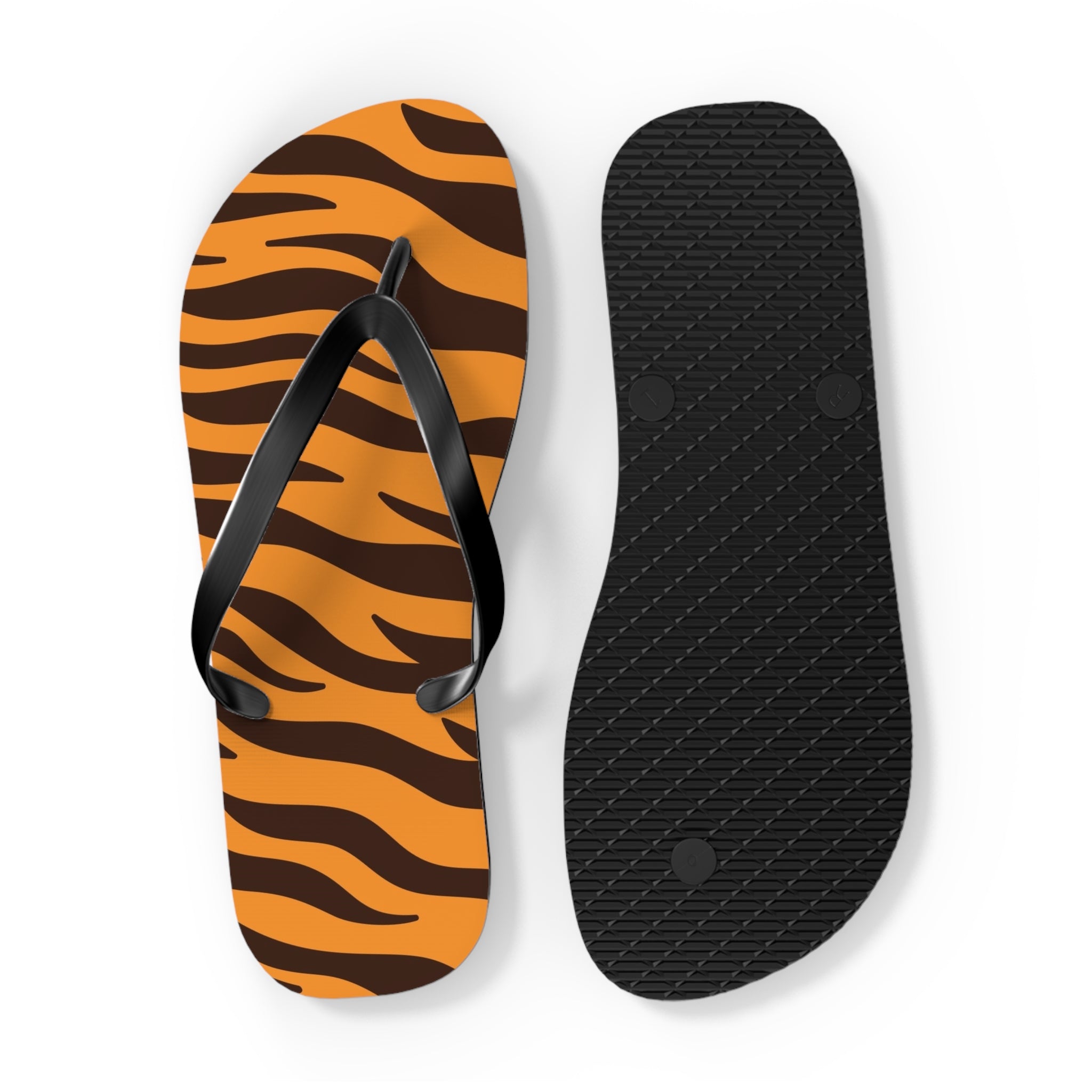 Tiger Stripe Flip Flops