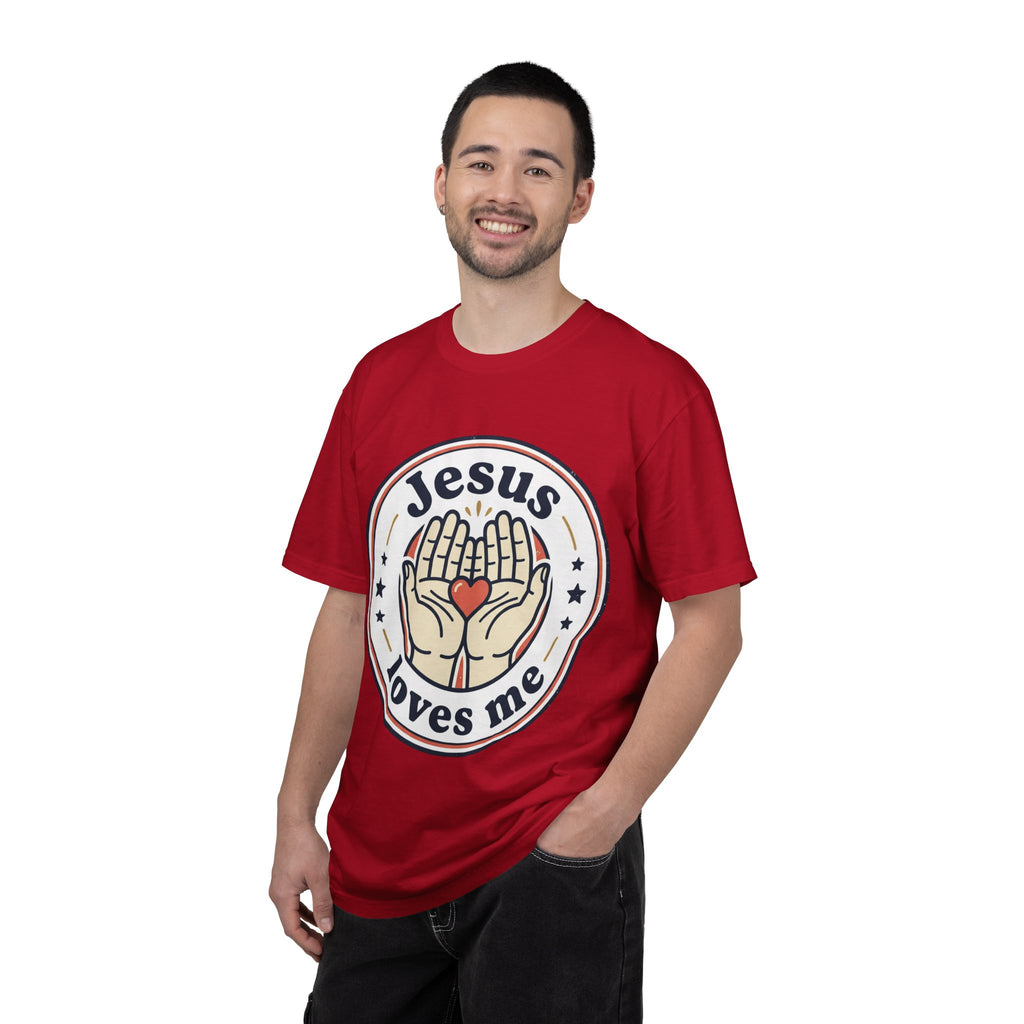 Unisex Garment-Dyed T-shirt | Jesus Loves Me Graphic