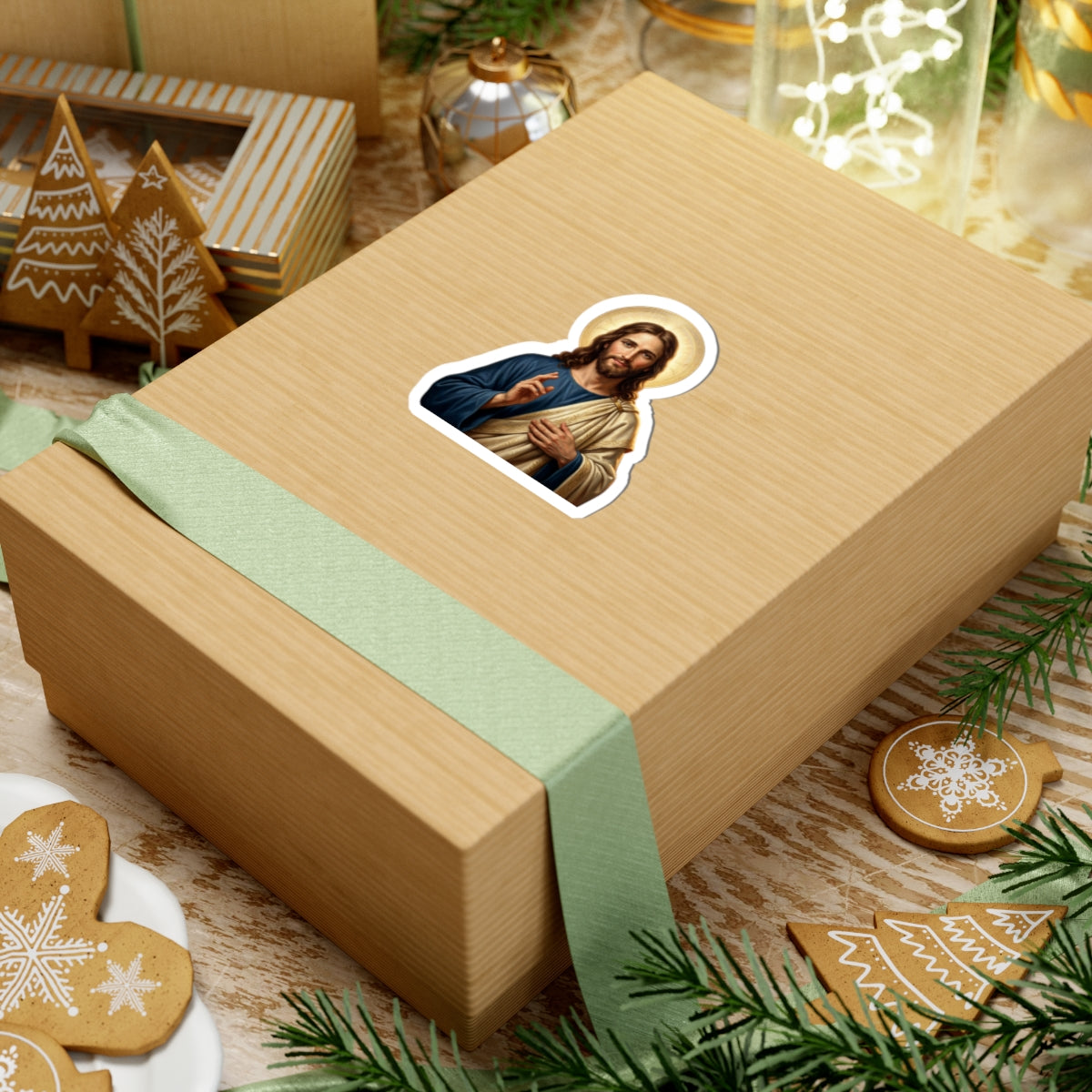Jesus Christ Portrait — Kiss-Cut Vinyl Sticker