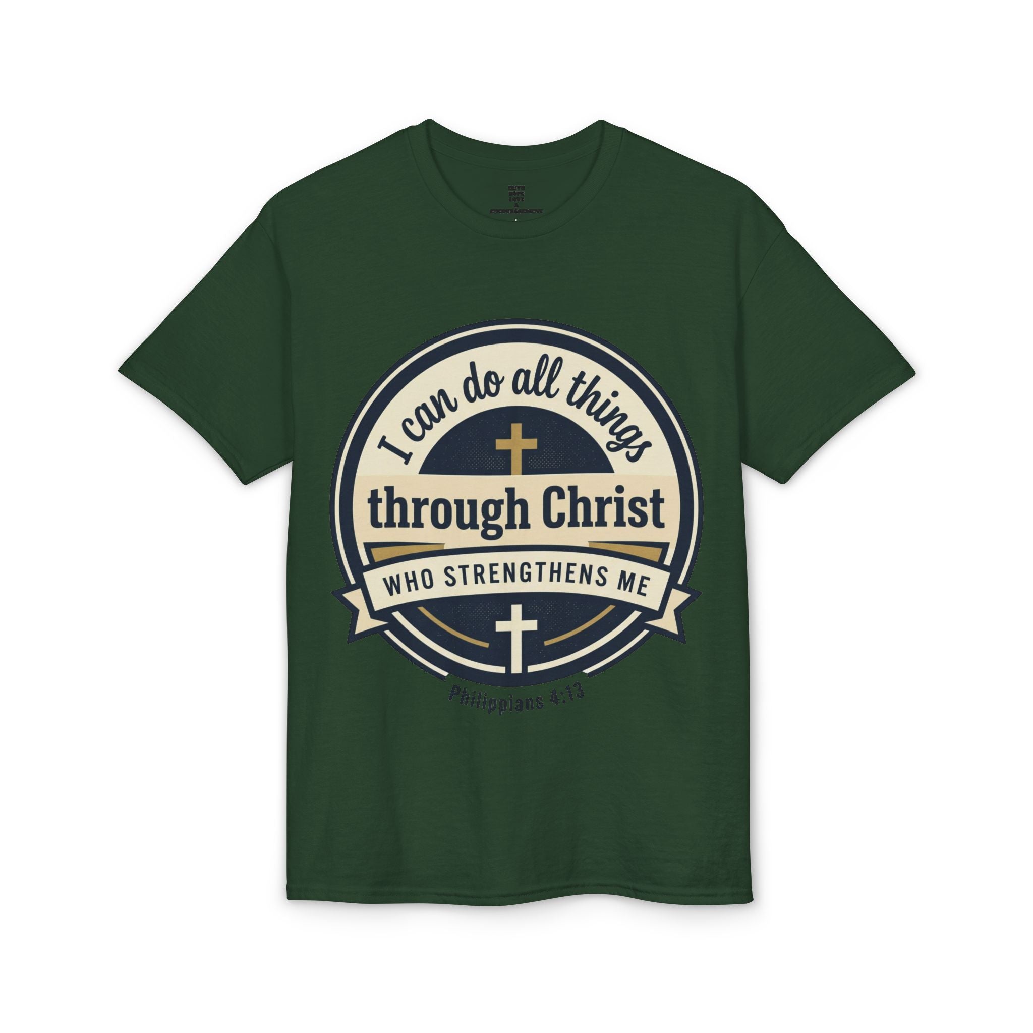 "I Can Do All Things Christ" Philippians 4:13 Graphic - Unisex DryBlend® Moisture Wicking Tee