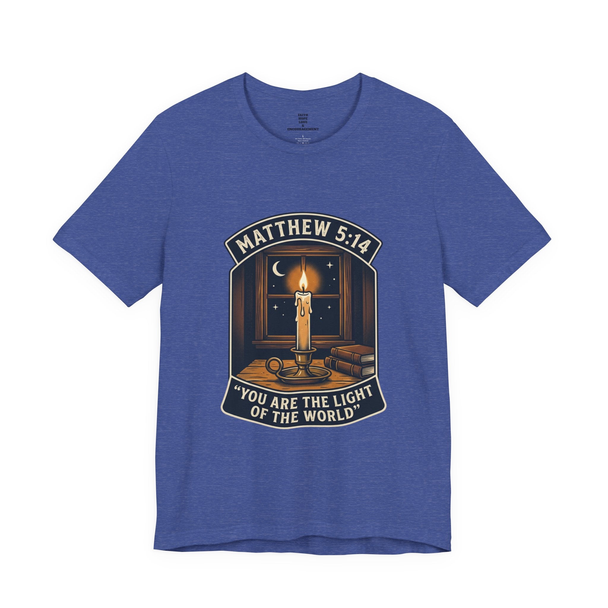 "You Are the Light of the World" Christian Tee  — Unisex Jersey Short Sleeve Tee