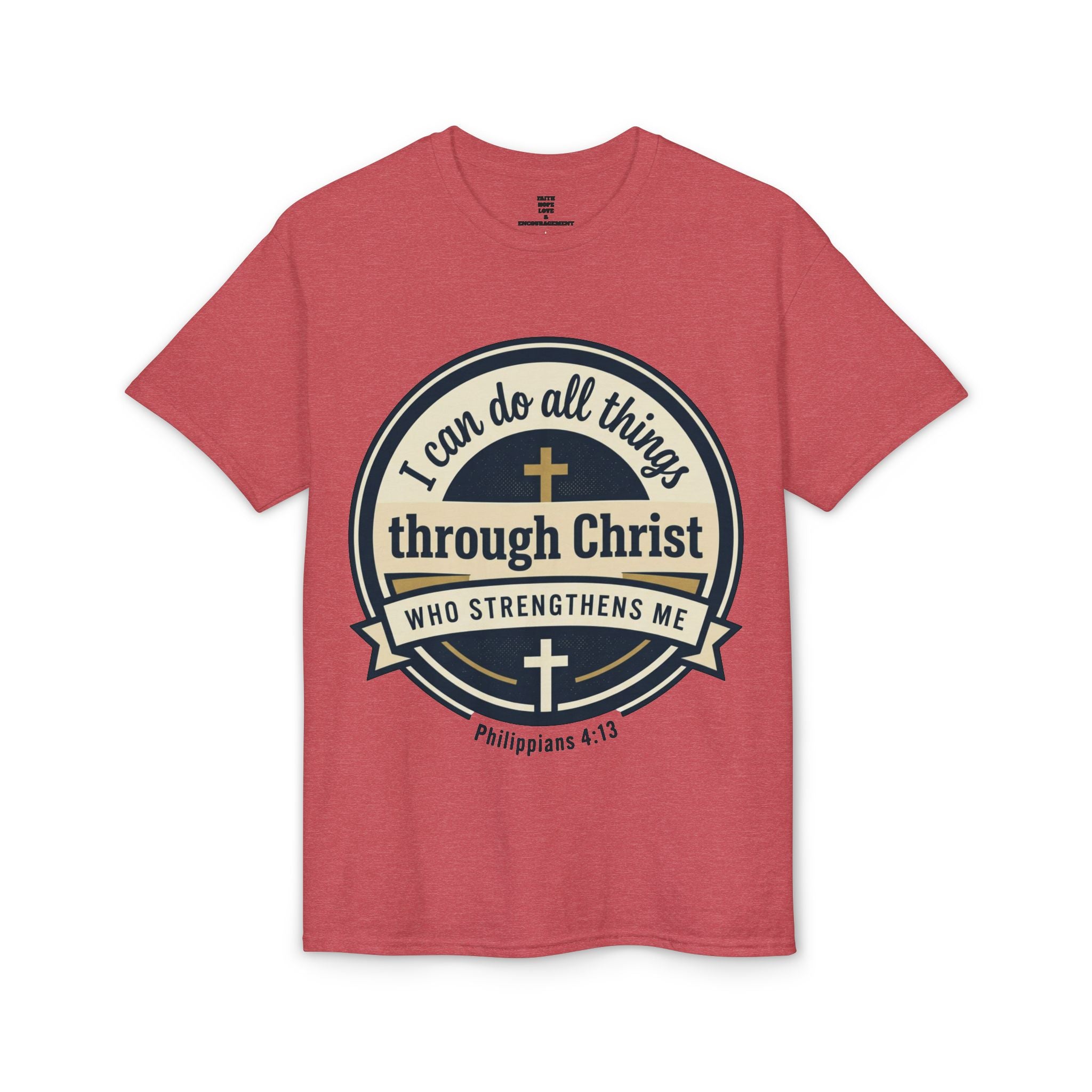 "I Can Do All Things Christ" Philippians 4:13 Graphic - Unisex DryBlend® Moisture Wicking Tee