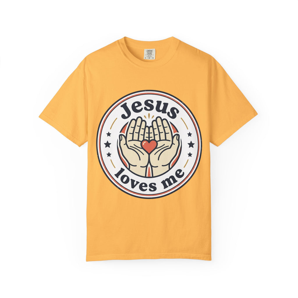 Unisex Garment-Dyed T-shirt | Jesus Loves Me Graphic