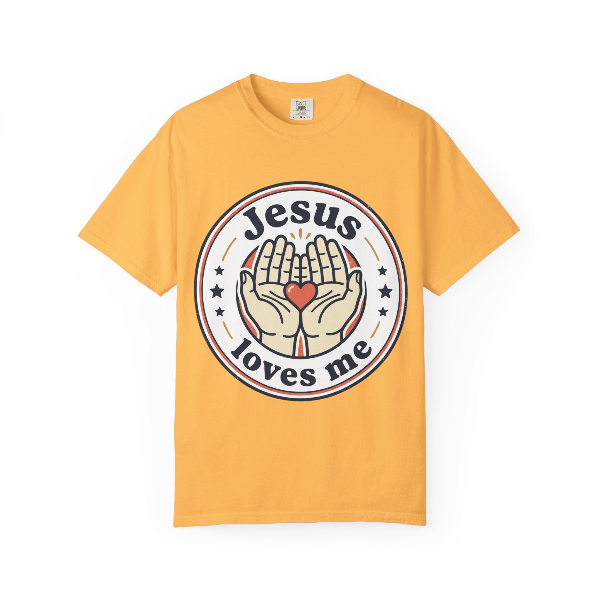 Unisex Garment-Dyed T-shirt | Jesus Loves Me Graphic