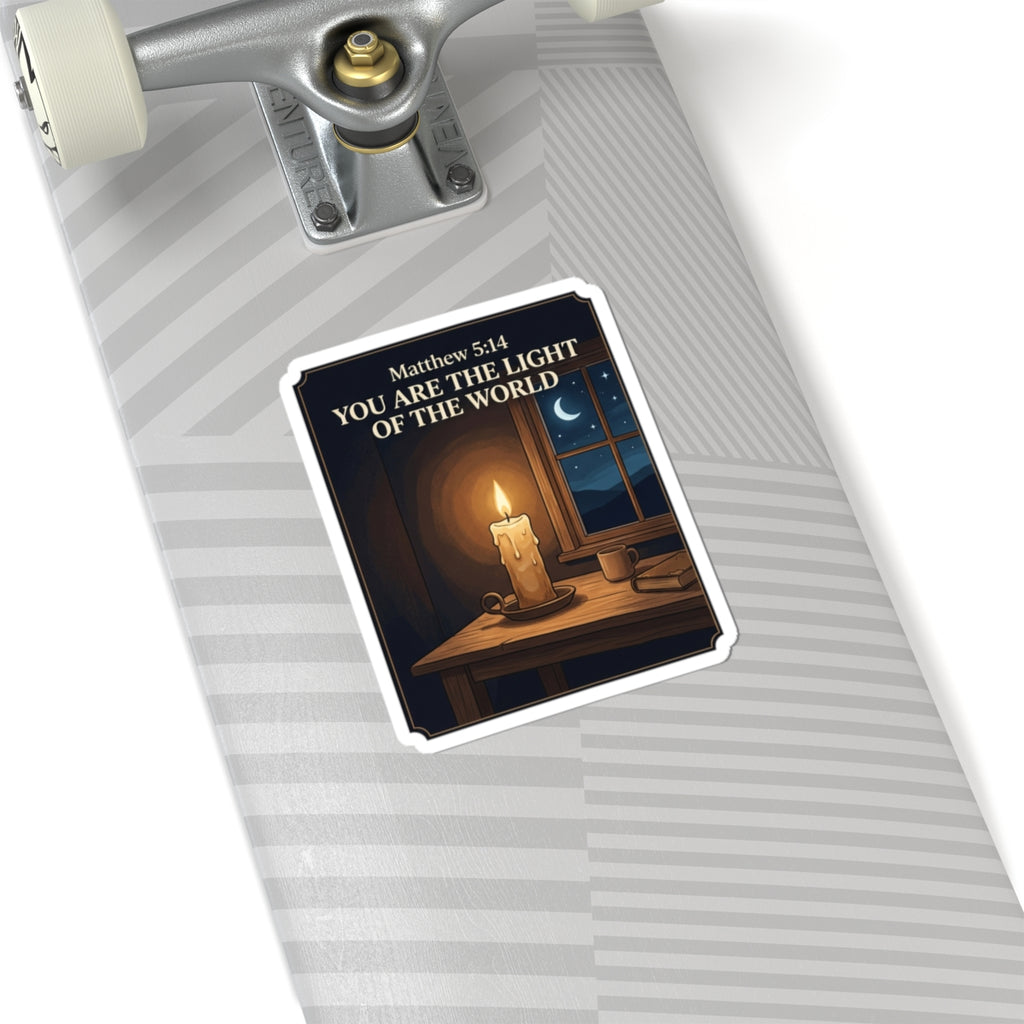 “You Are the Light of the World” Scripture Portrait -  Kiss-Cut Vinyl Sticker