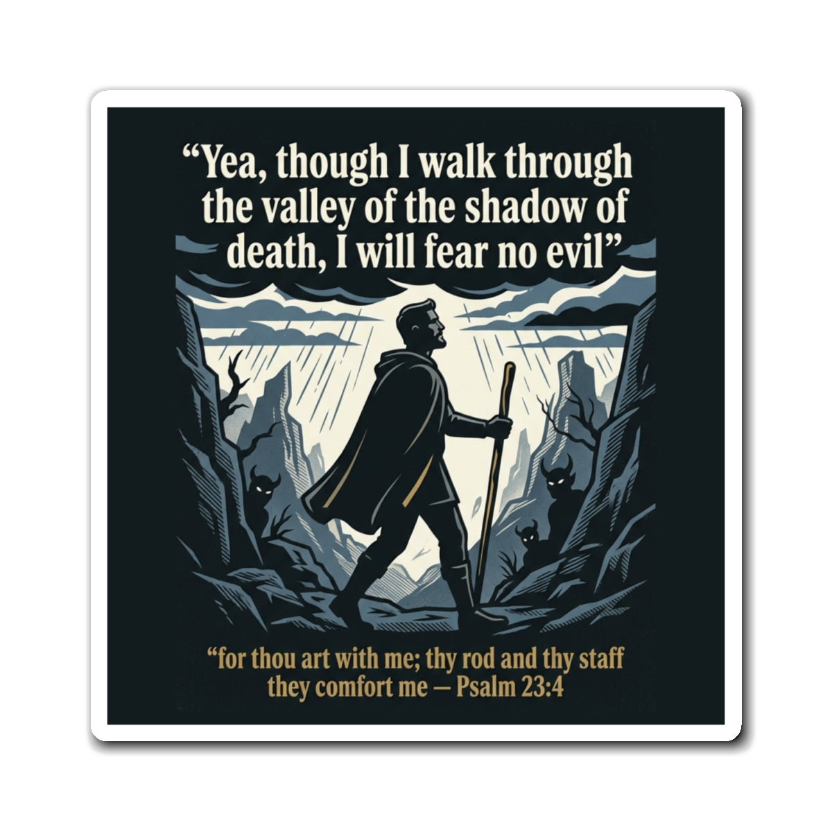 "Valley of the Shadow of Death" Scripture Magnets