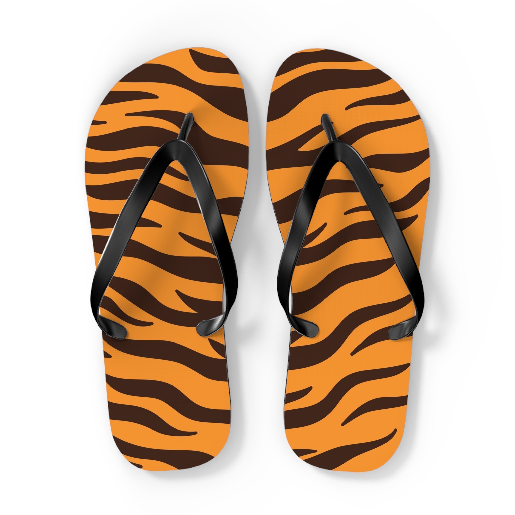 Tiger Stripe Flip Flops