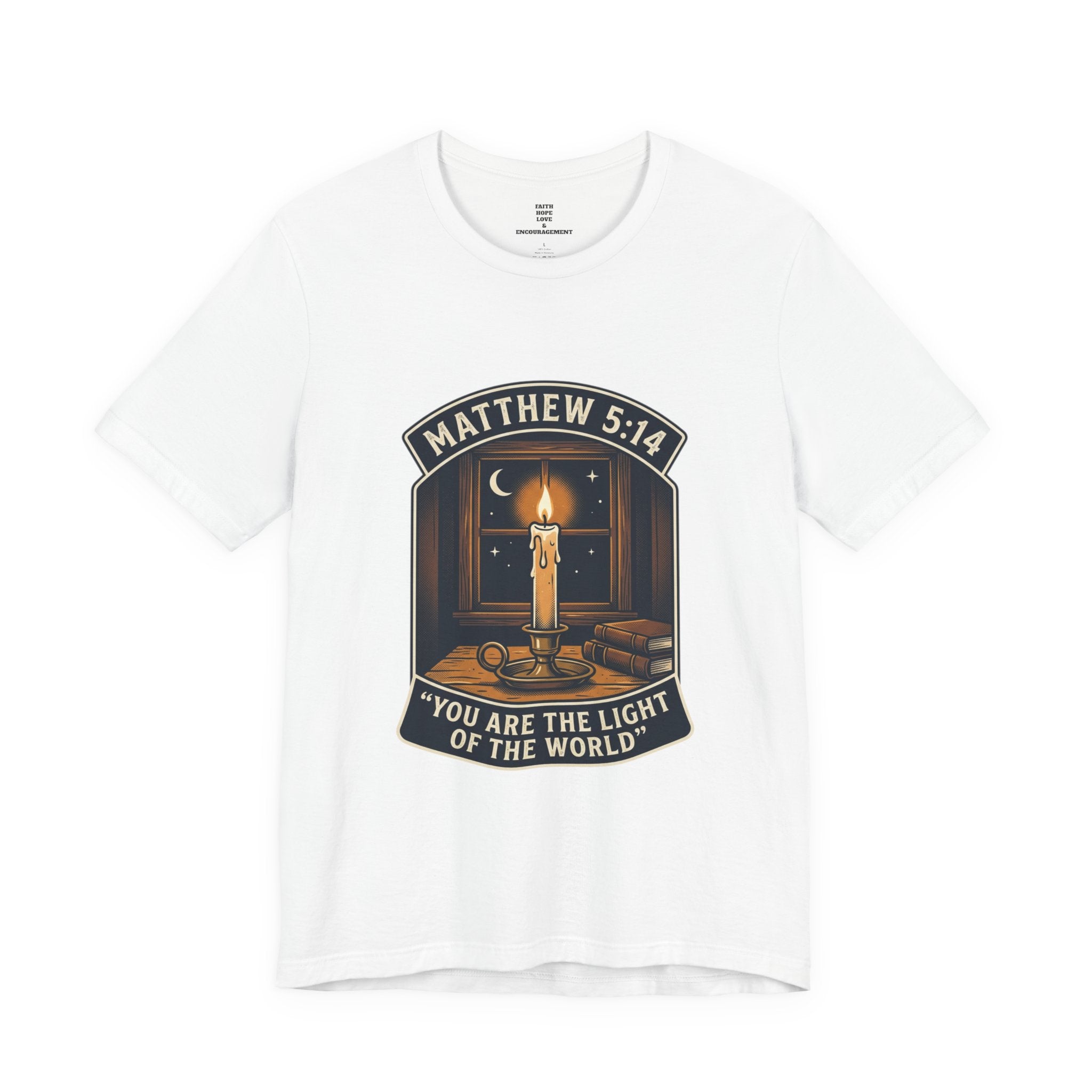 "You Are the Light of the World" Christian Tee  — Unisex Jersey Short Sleeve Tee
