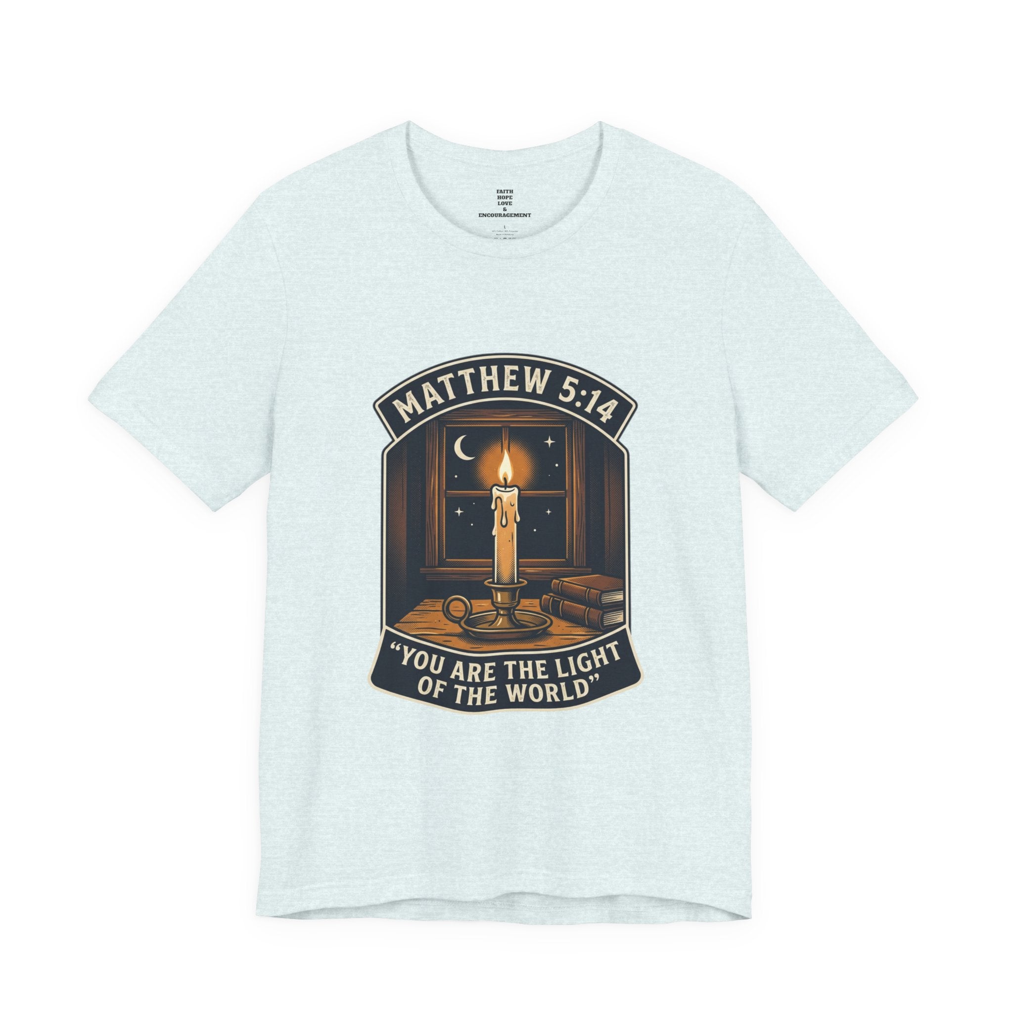 "You Are the Light of the World" Christian Tee  — Unisex Jersey Short Sleeve Tee