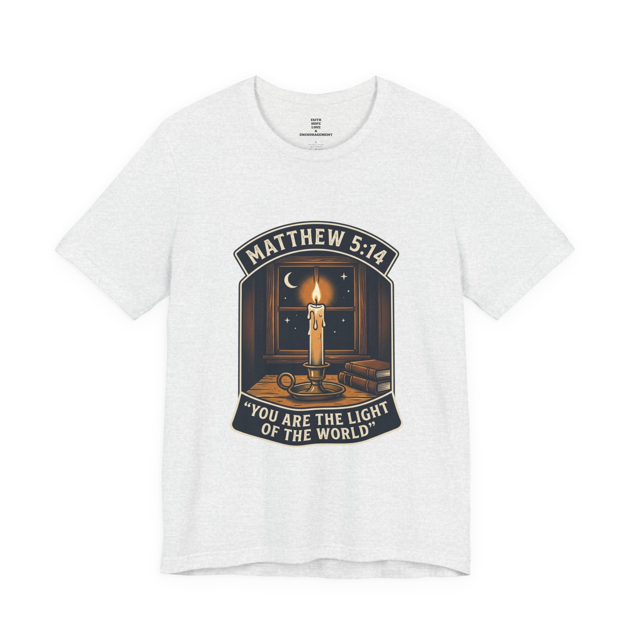 "You Are the Light of the World" Christian Tee  — Unisex Jersey Short Sleeve Tee