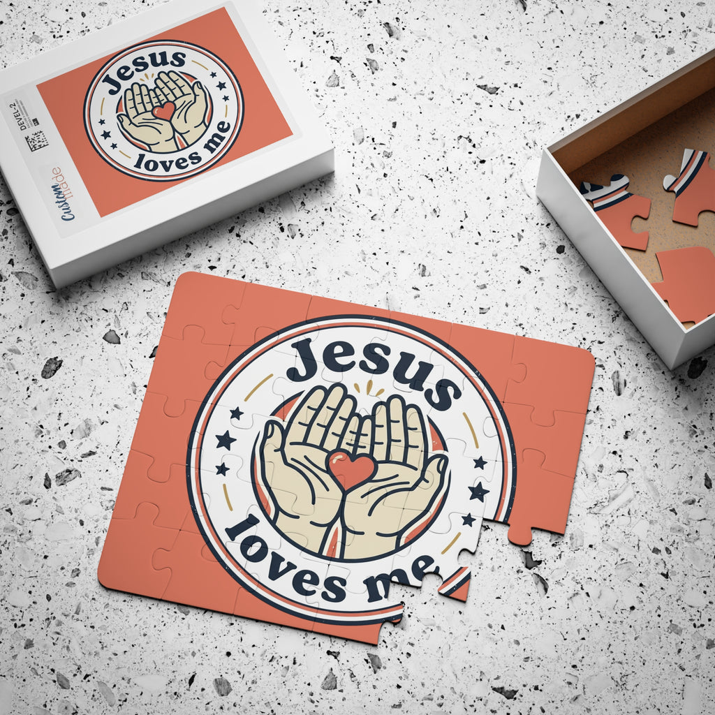 “Jesus Loves Me” Graphic — 30‑Piece Kids Puzzle