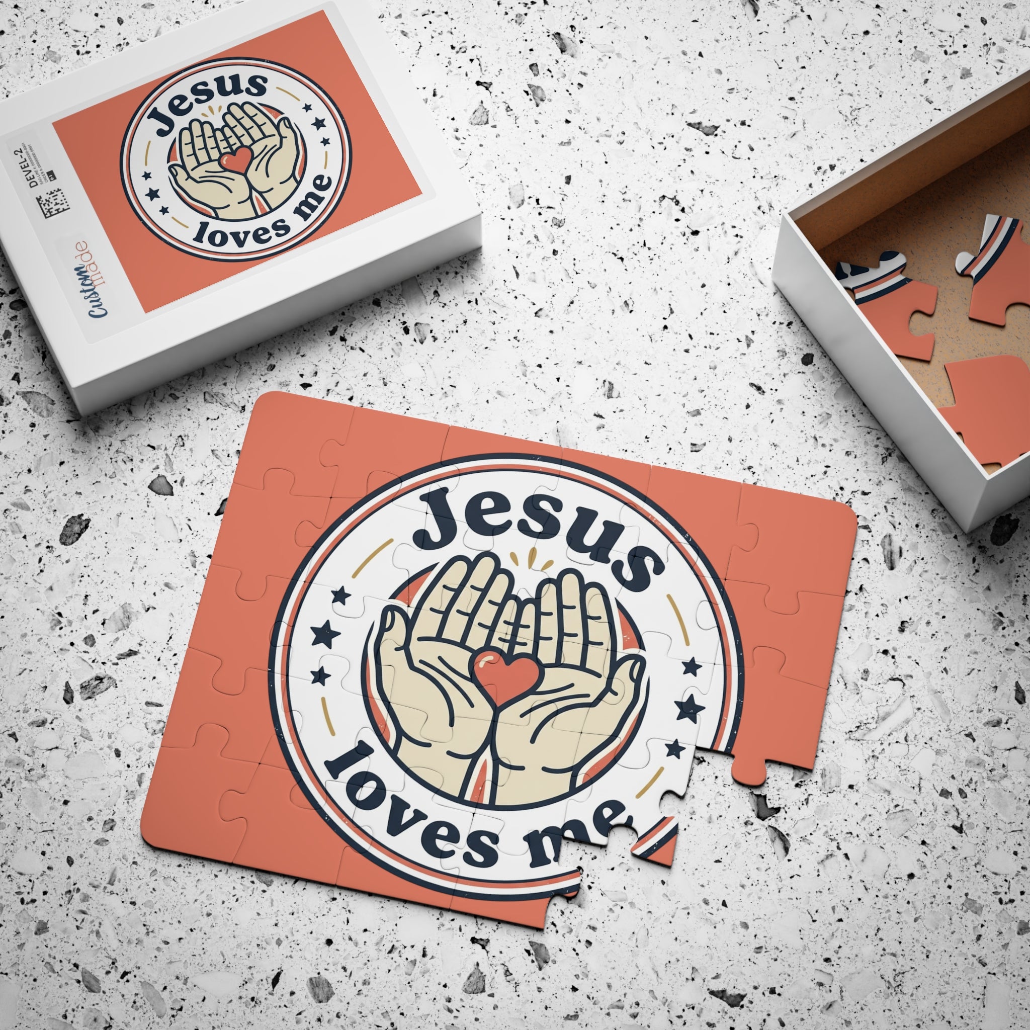 “Jesus Loves Me” Graphic — 30‑Piece Kids Puzzle