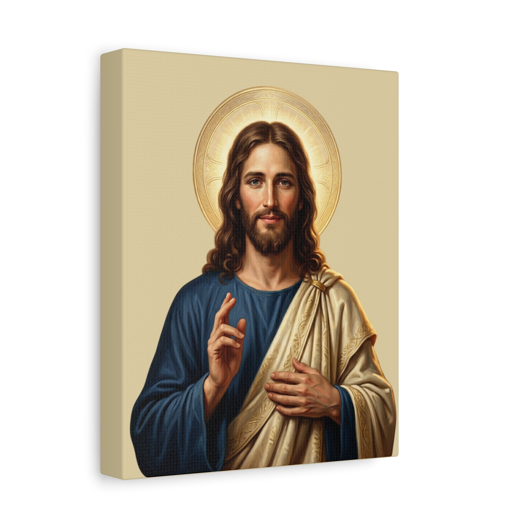 Jesus Portrait - Matte Stretched Canvas Print