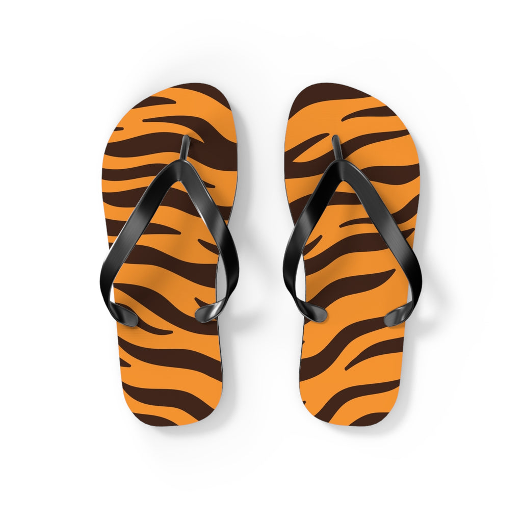 Tiger Stripe Flip Flops