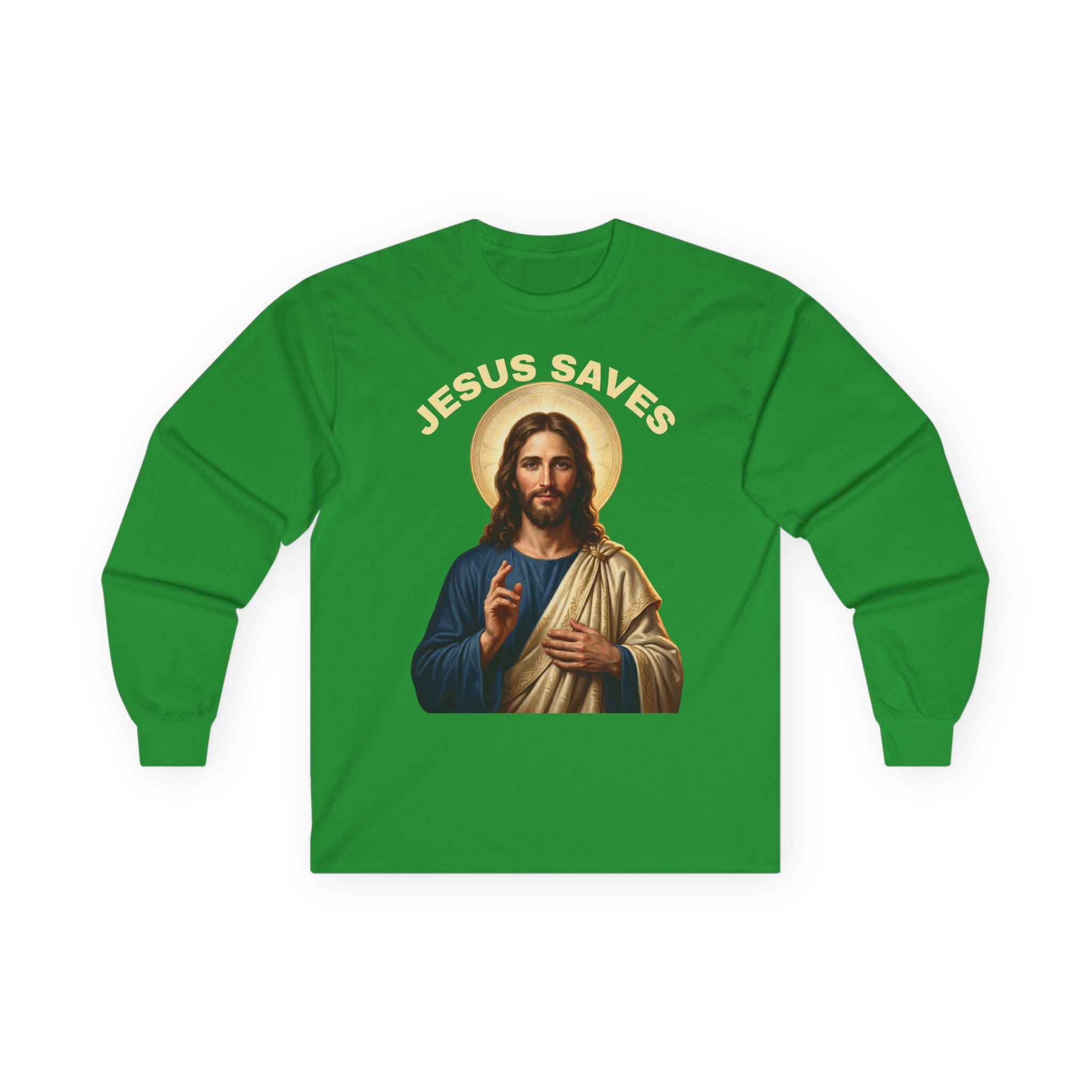 Jesus Saves Unisex Ultra Cotton Long Sleeve Tee