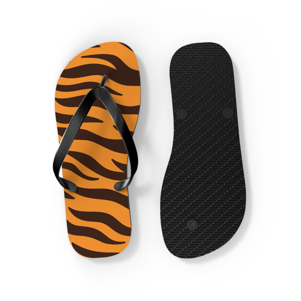 Tiger Stripe Flip Flops