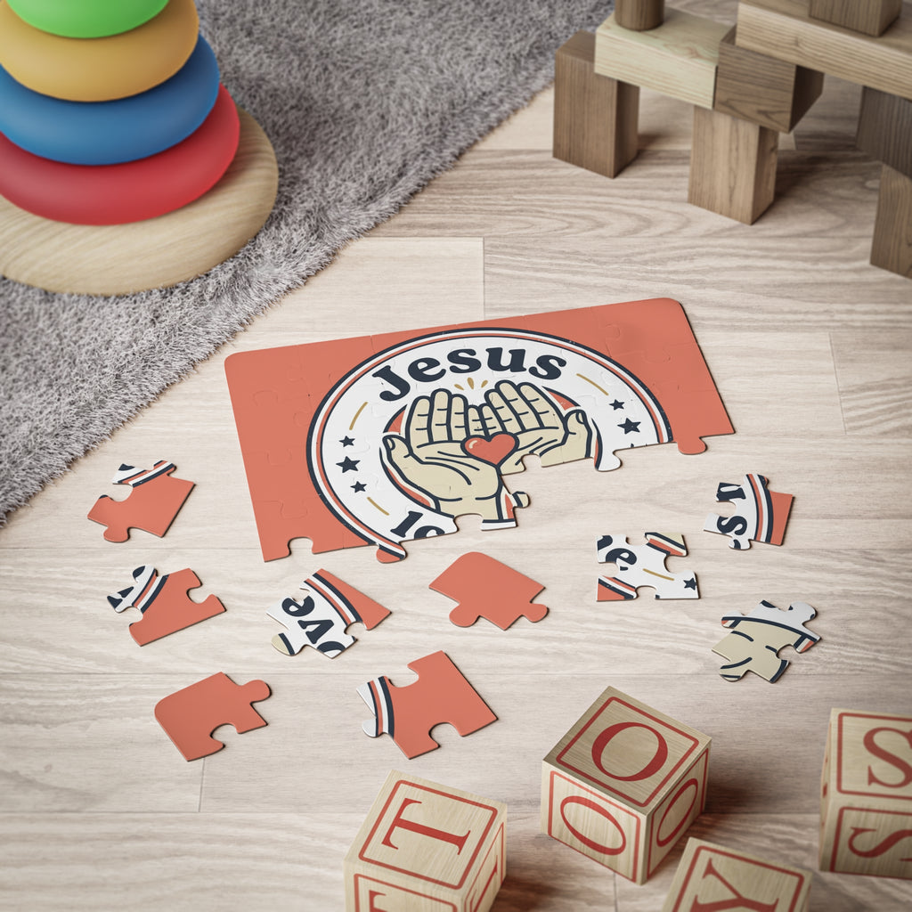 “Jesus Loves Me” Graphic — 30‑Piece Kids Puzzle