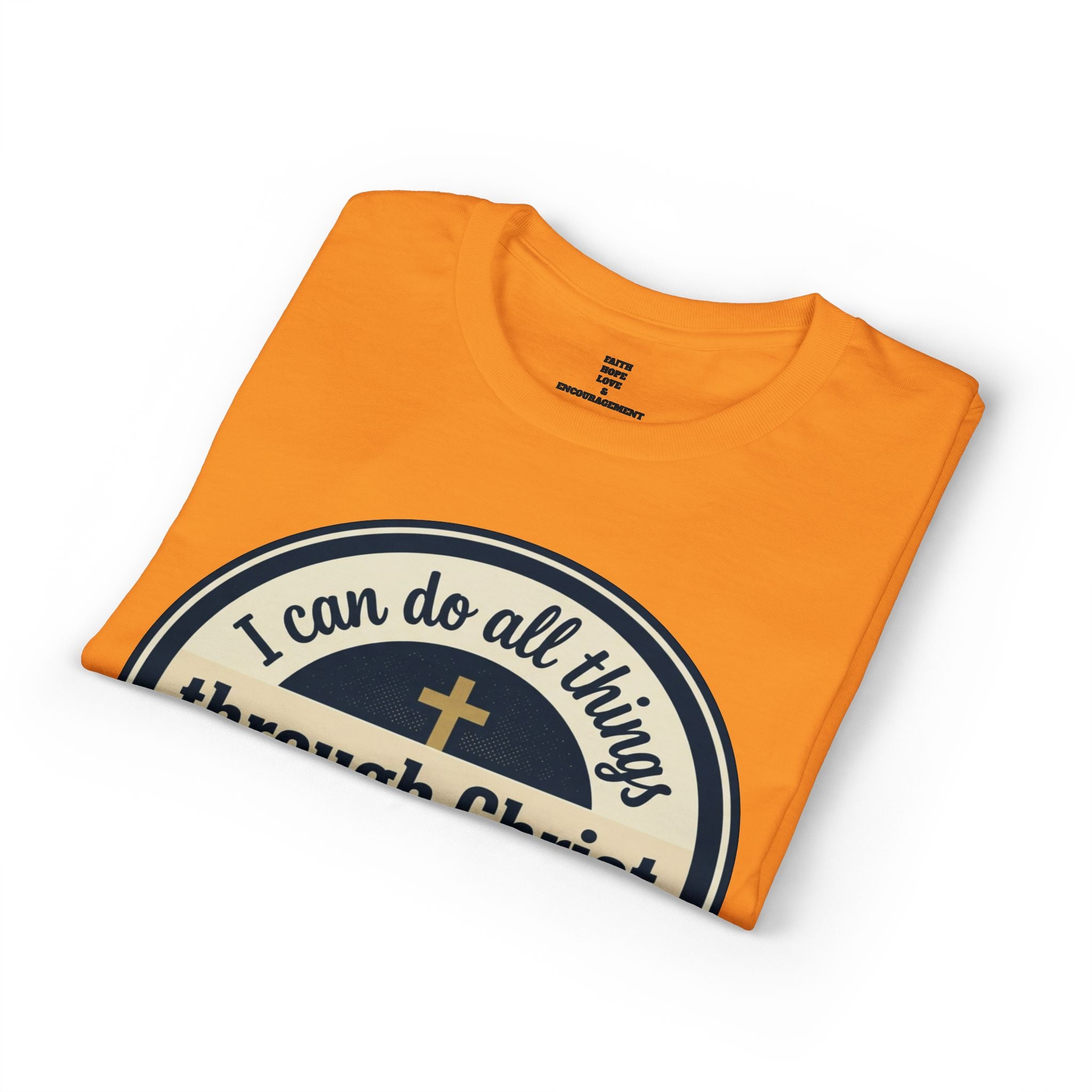 "I Can Do All Things Christ" Philippians 4:13 Graphic - Unisex DryBlend® Moisture Wicking Tee