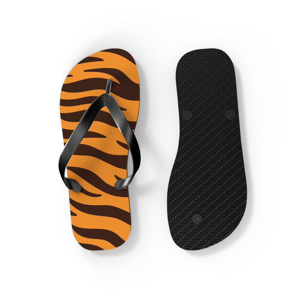 Tiger Stripe Flip Flops