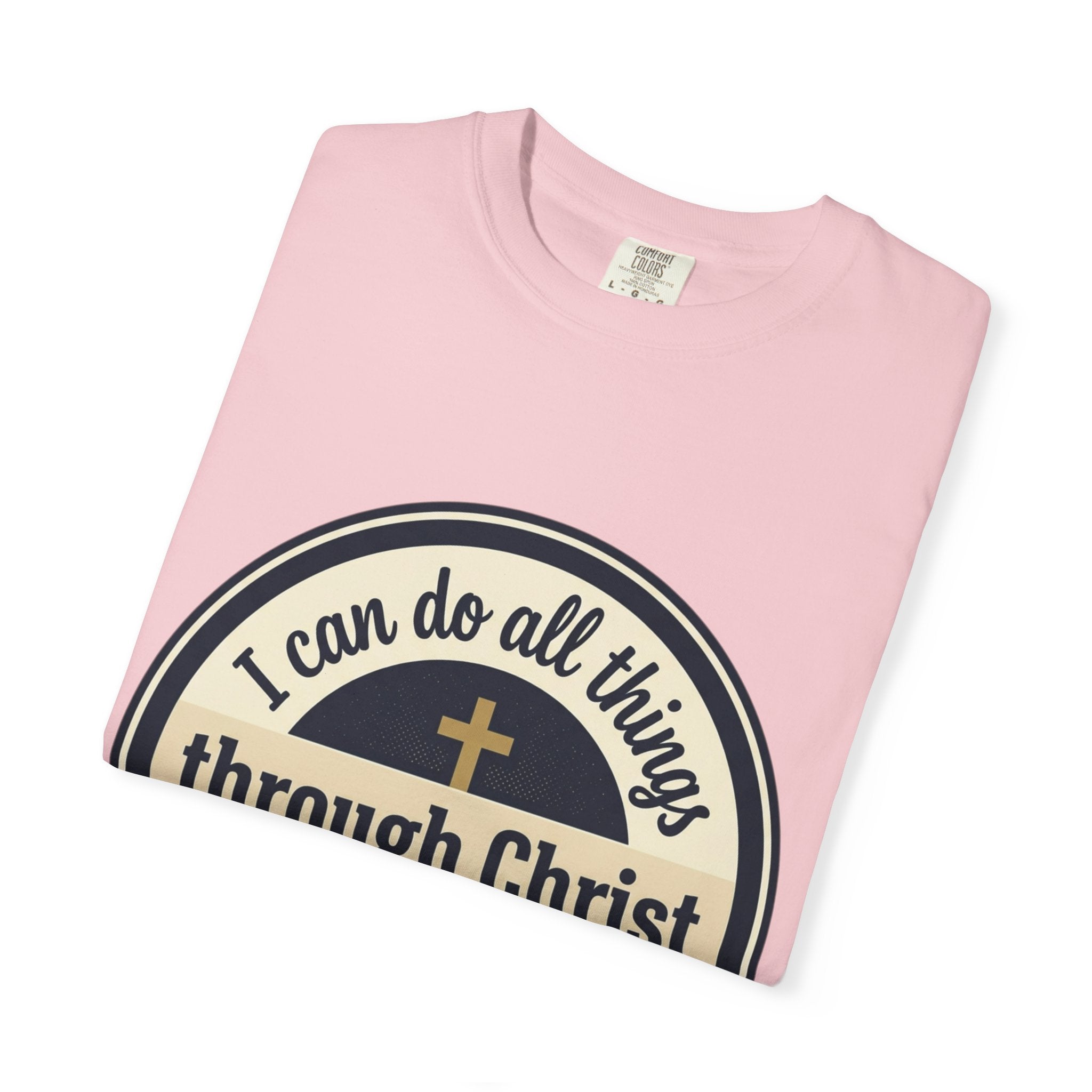 Unisex Garment-Dyed T-shirt | Philippians 4:13 Scripture Graphic