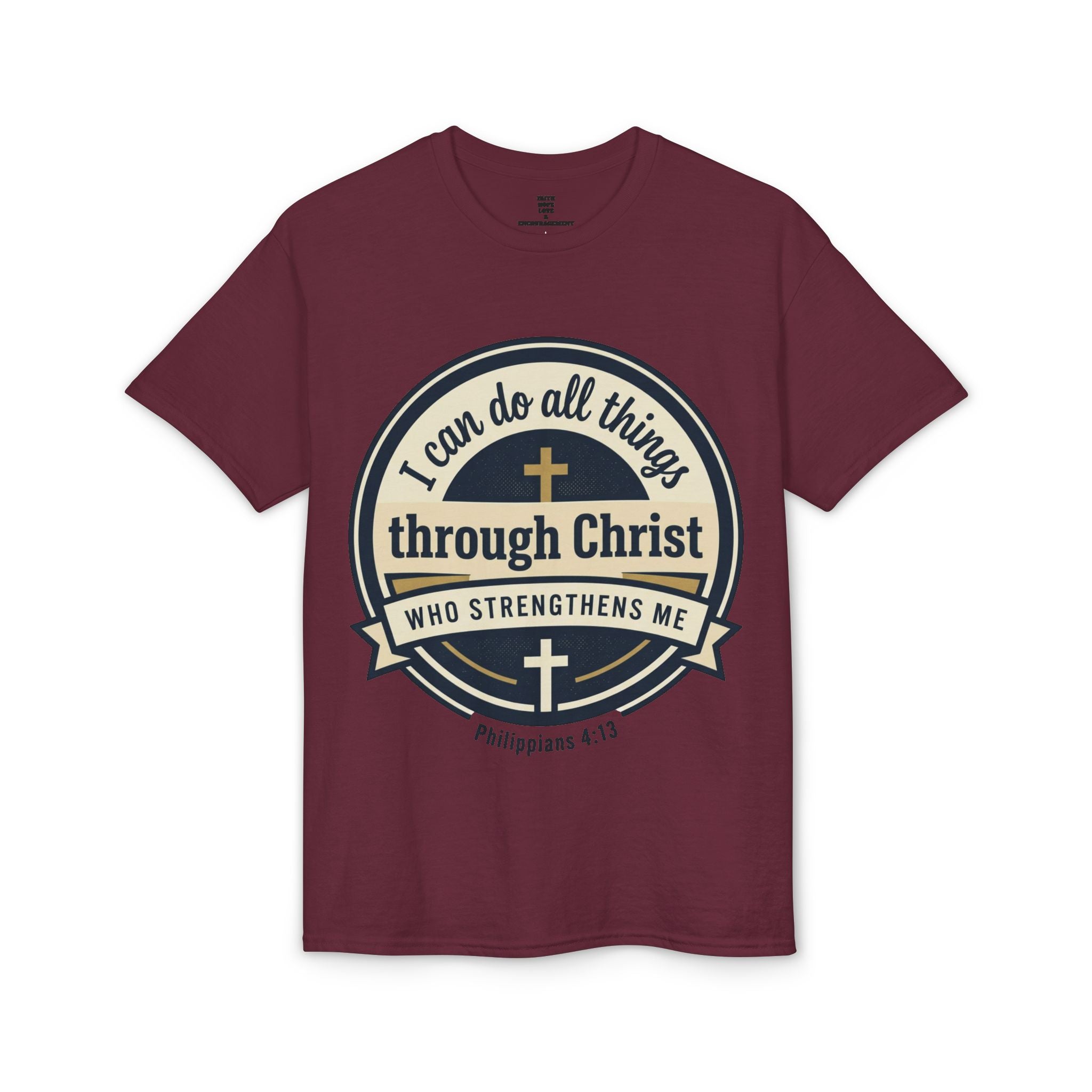 "I Can Do All Things Christ" Philippians 4:13 Graphic - Unisex DryBlend® Moisture Wicking Tee