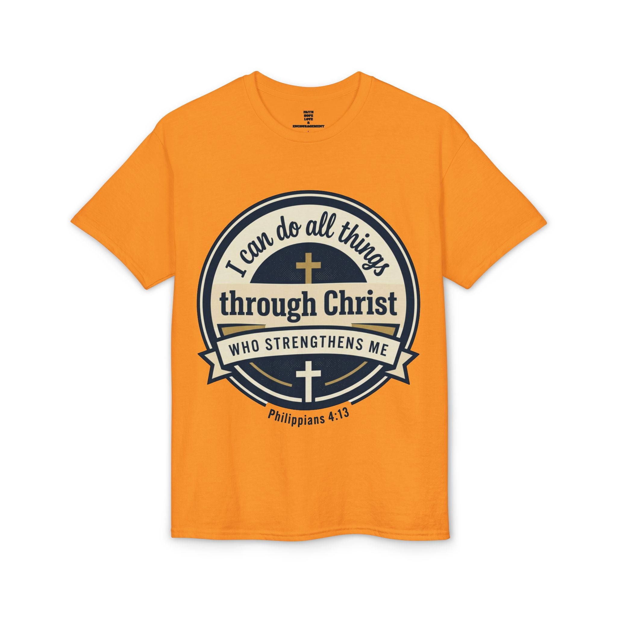 "I Can Do All Things Christ" Philippians 4:13 Graphic - Unisex DryBlend® Moisture Wicking Tee
