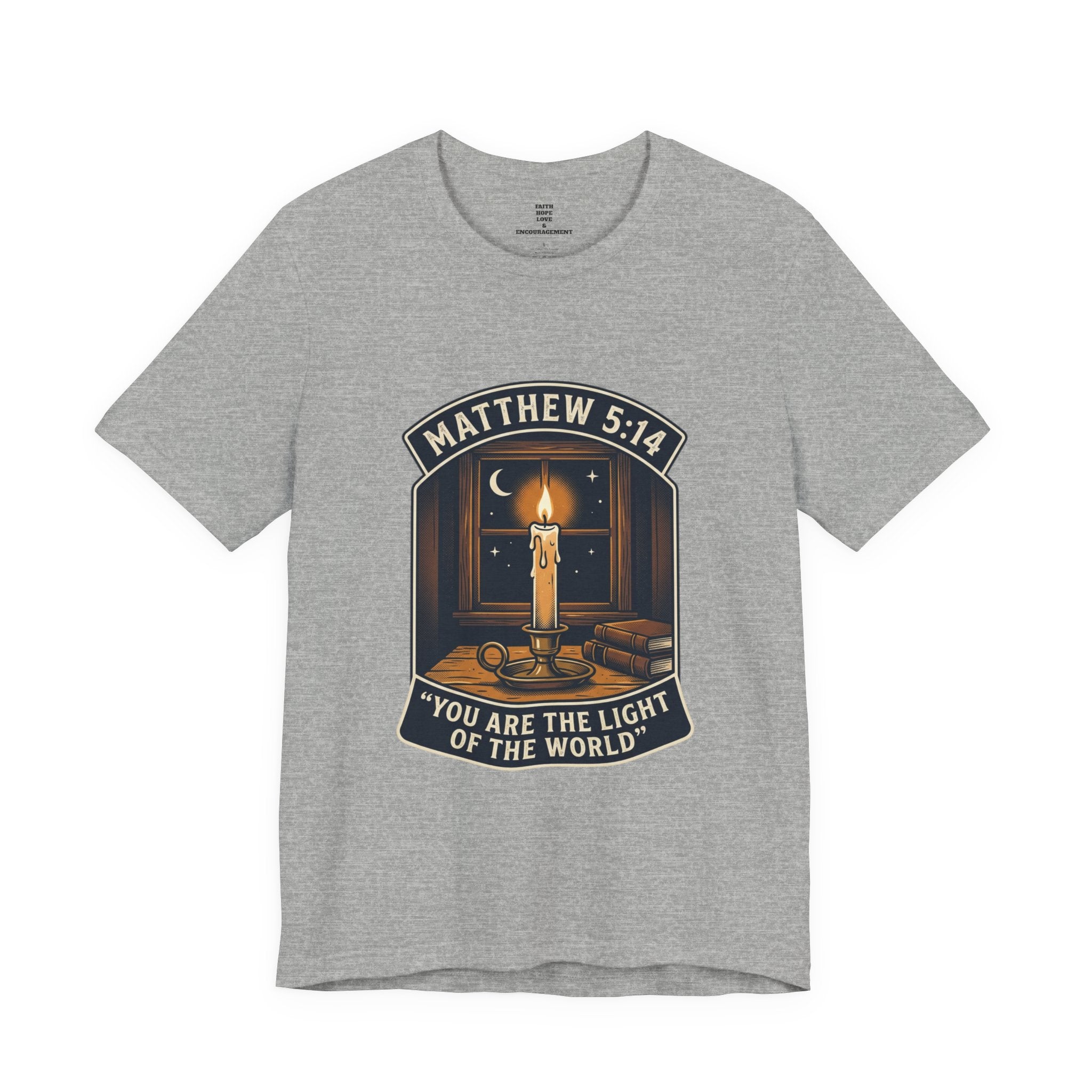 "You Are the Light of the World" Christian Tee  — Unisex Jersey Short Sleeve Tee