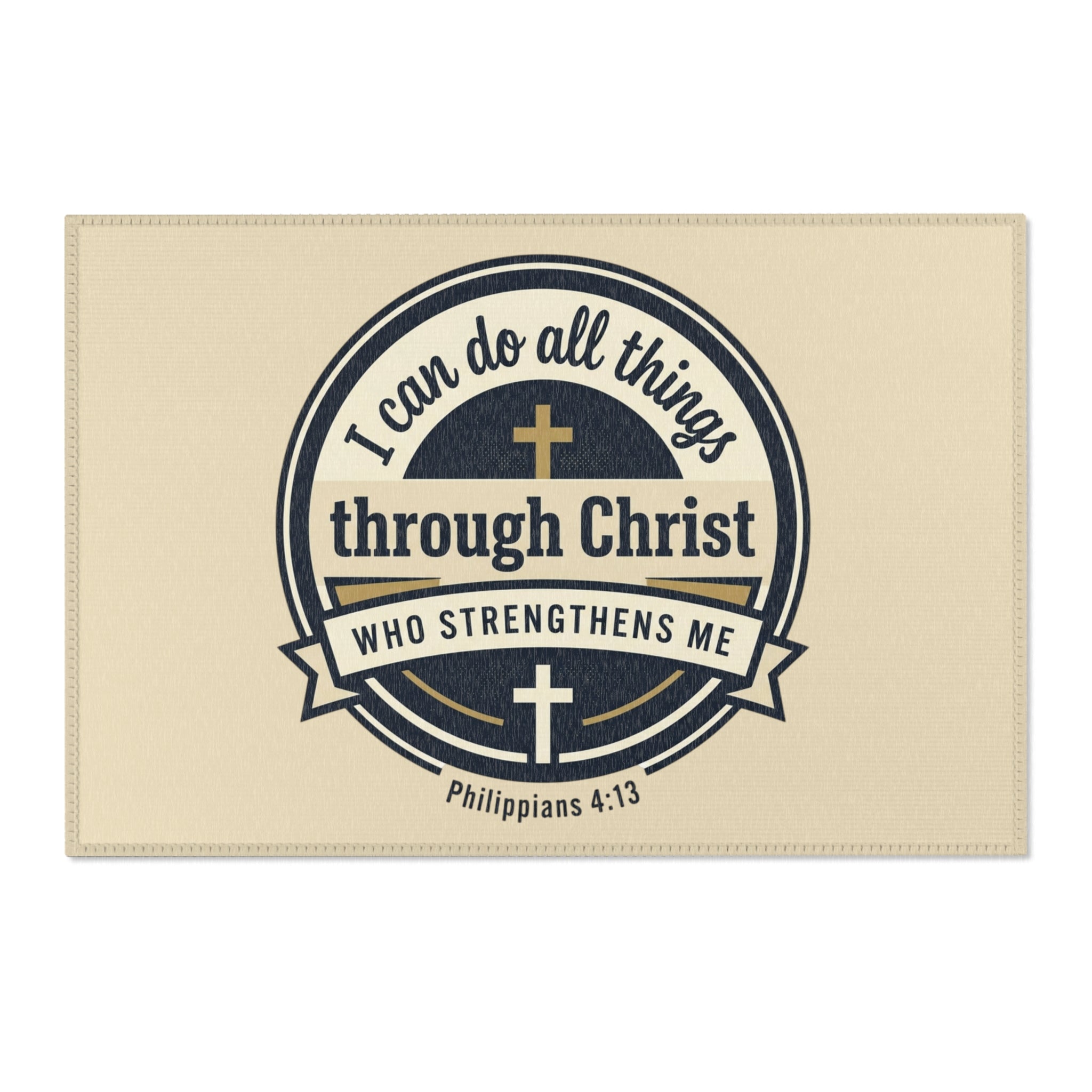 "I Can Do All Things Through Christ"(Philippians 4:13) Area Rug