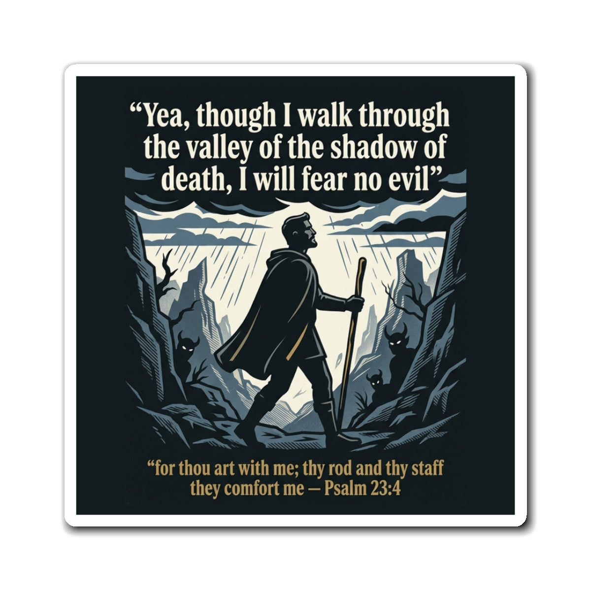 "Valley of the Shadow of Death" Scripture Magnets