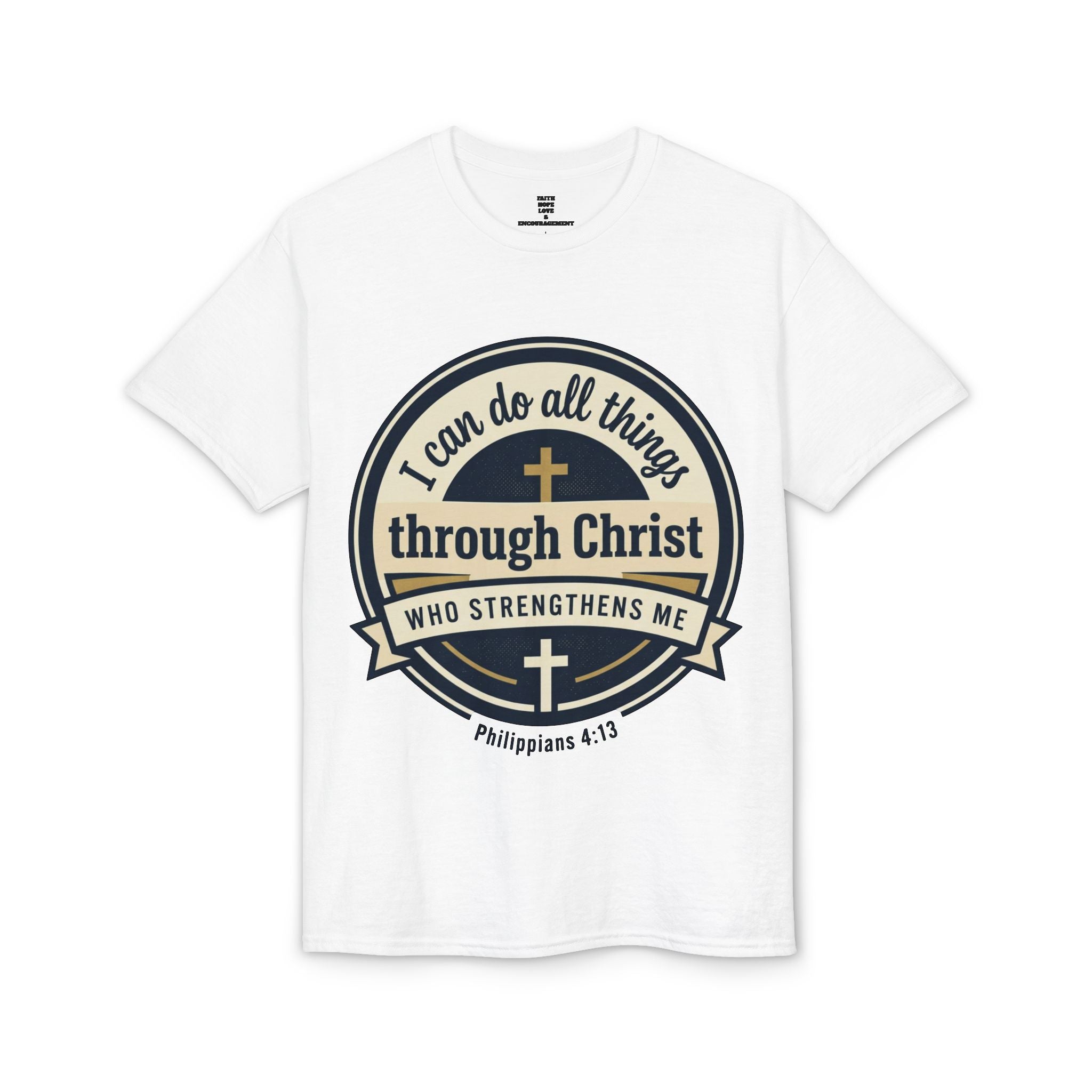 "I Can Do All Things Christ" Philippians 4:13 Graphic - Unisex DryBlend® Moisture Wicking Tee