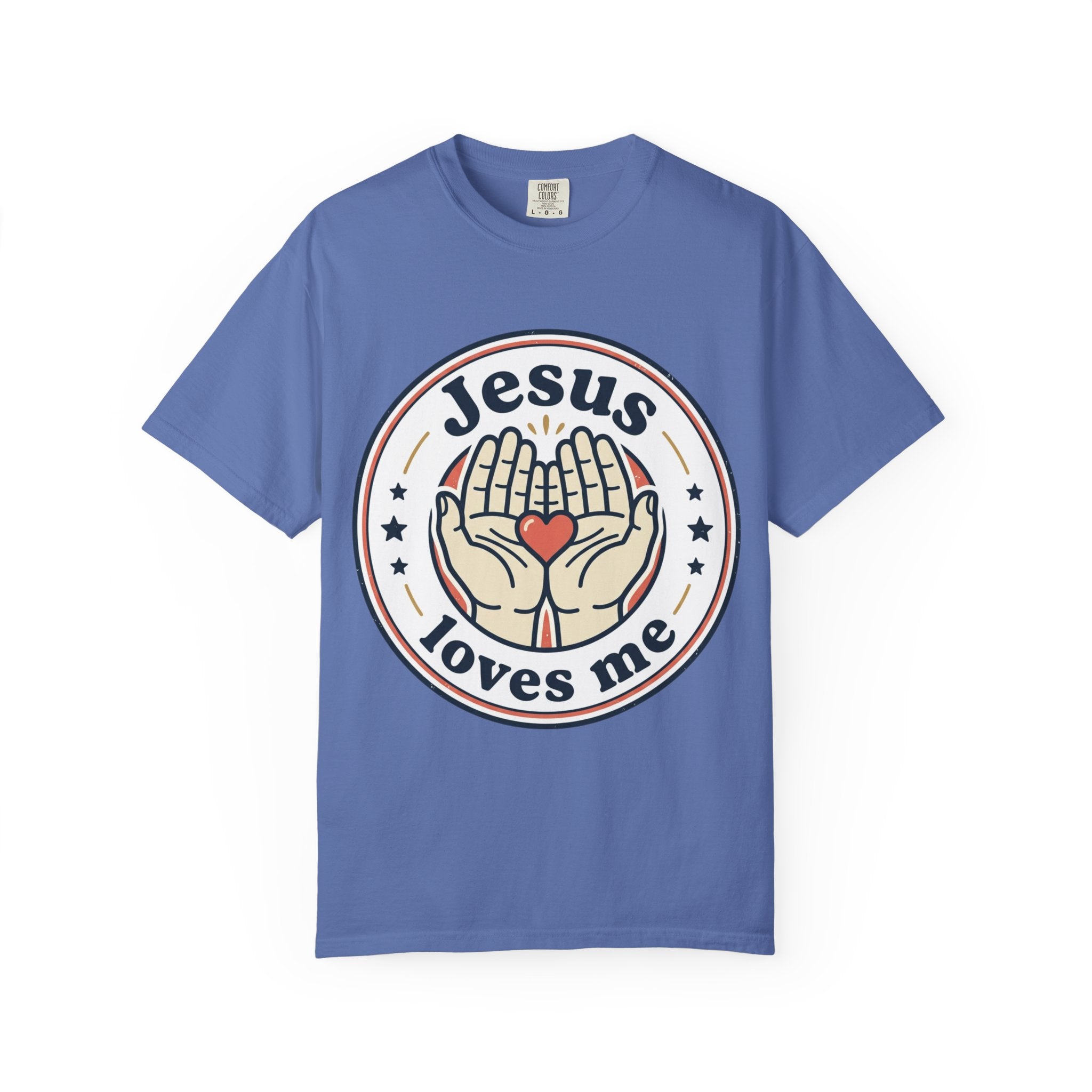Unisex Garment-Dyed T-shirt | Jesus Loves Me Graphic