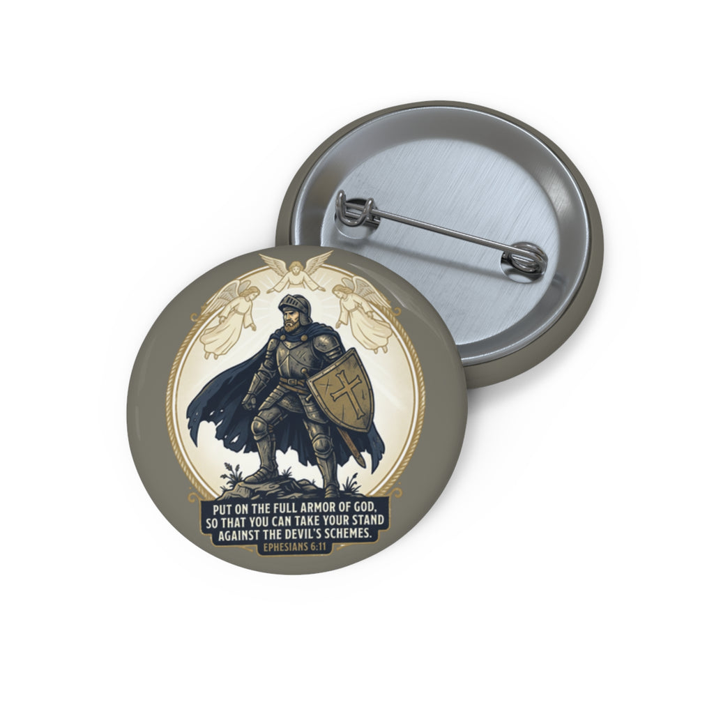 Armor of God Scripture Graphic — Pin Button (1pc)